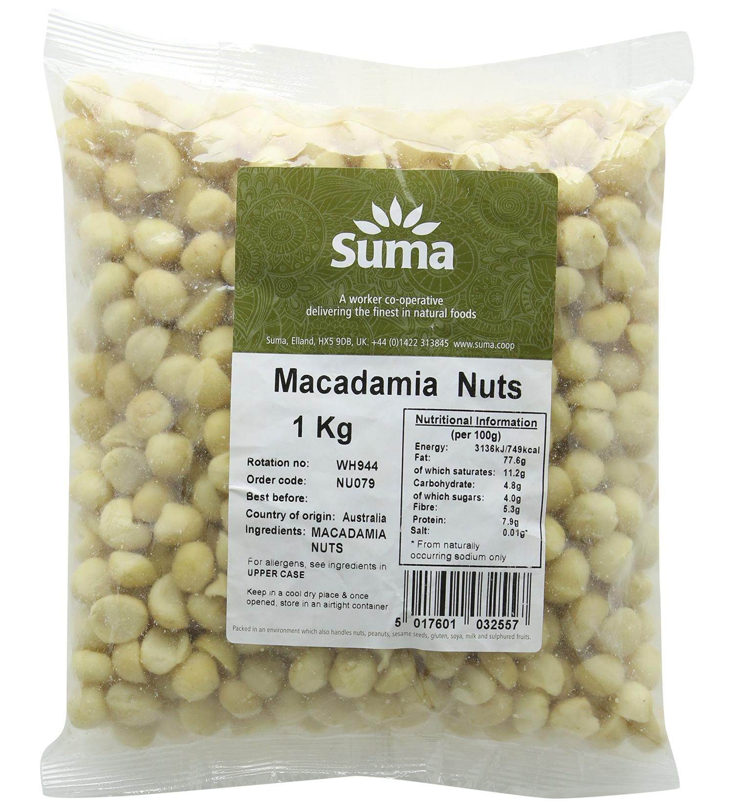 Suma Macadamia Nuts 1 kg - Buy Online on GoSupps.com