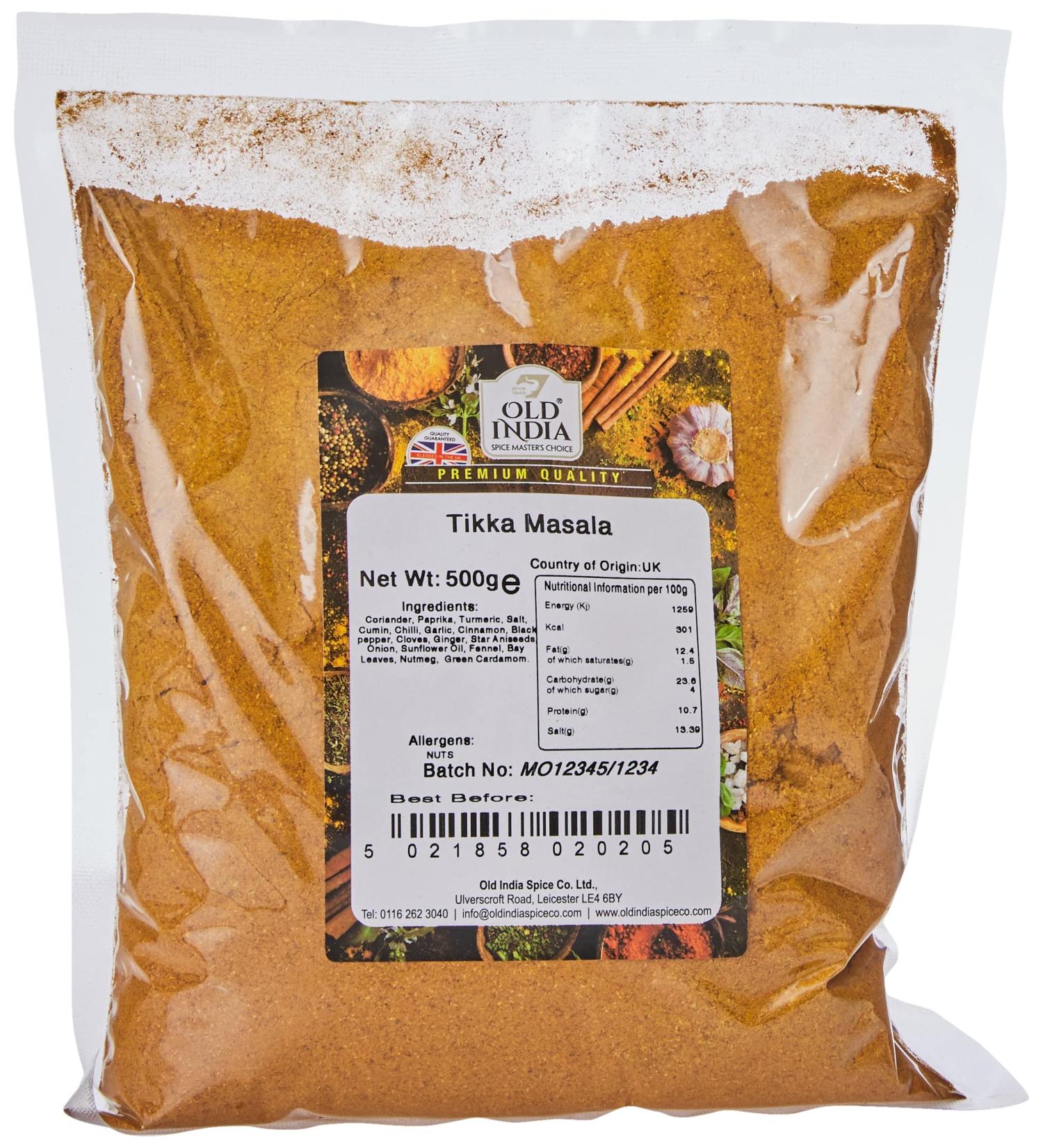 Old India Tikka Masala 500g - Authentic Indian Spice Blend (Pack of 1) - Buy Online on GoSupps.com