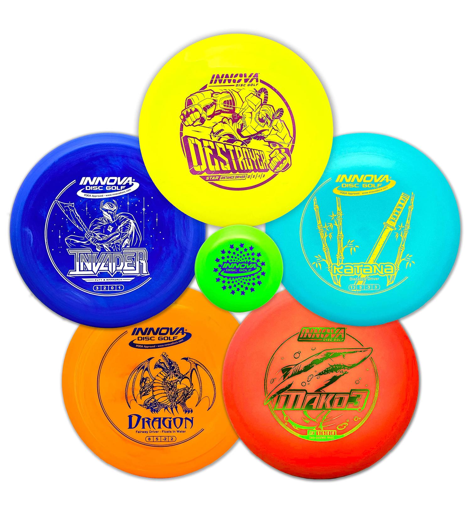Innova Discs Golf Set - 5 Disc Bundle with Driver, Mid-Range, and Putter - Star Destroyer, DX Dragon - PDGA Approved - Buy Online on GoSupps.com
