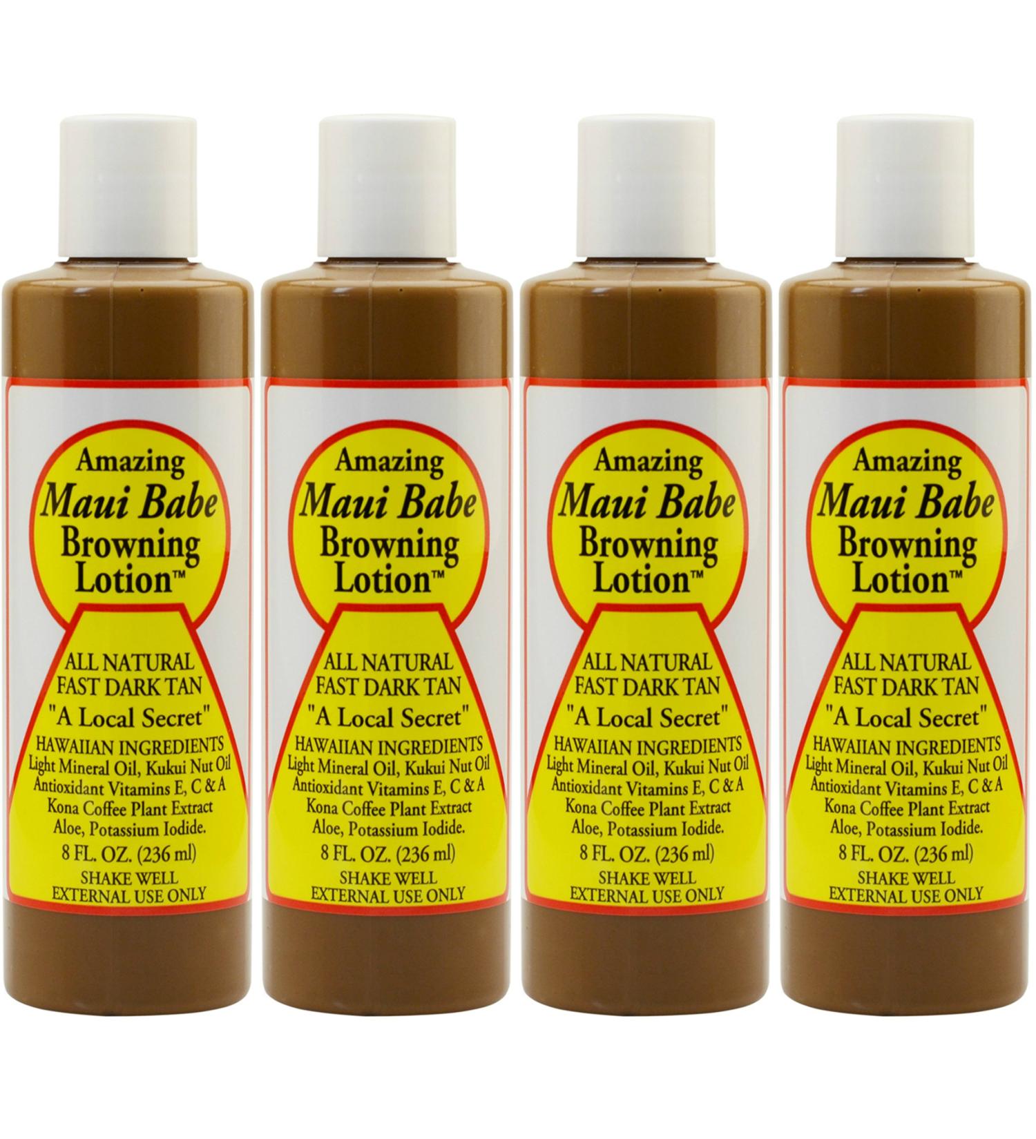 Maui Babe Browning Lotion 8oz (Pack of 4) - Natural Tanning Solution - Buy Online on GoSupps.com