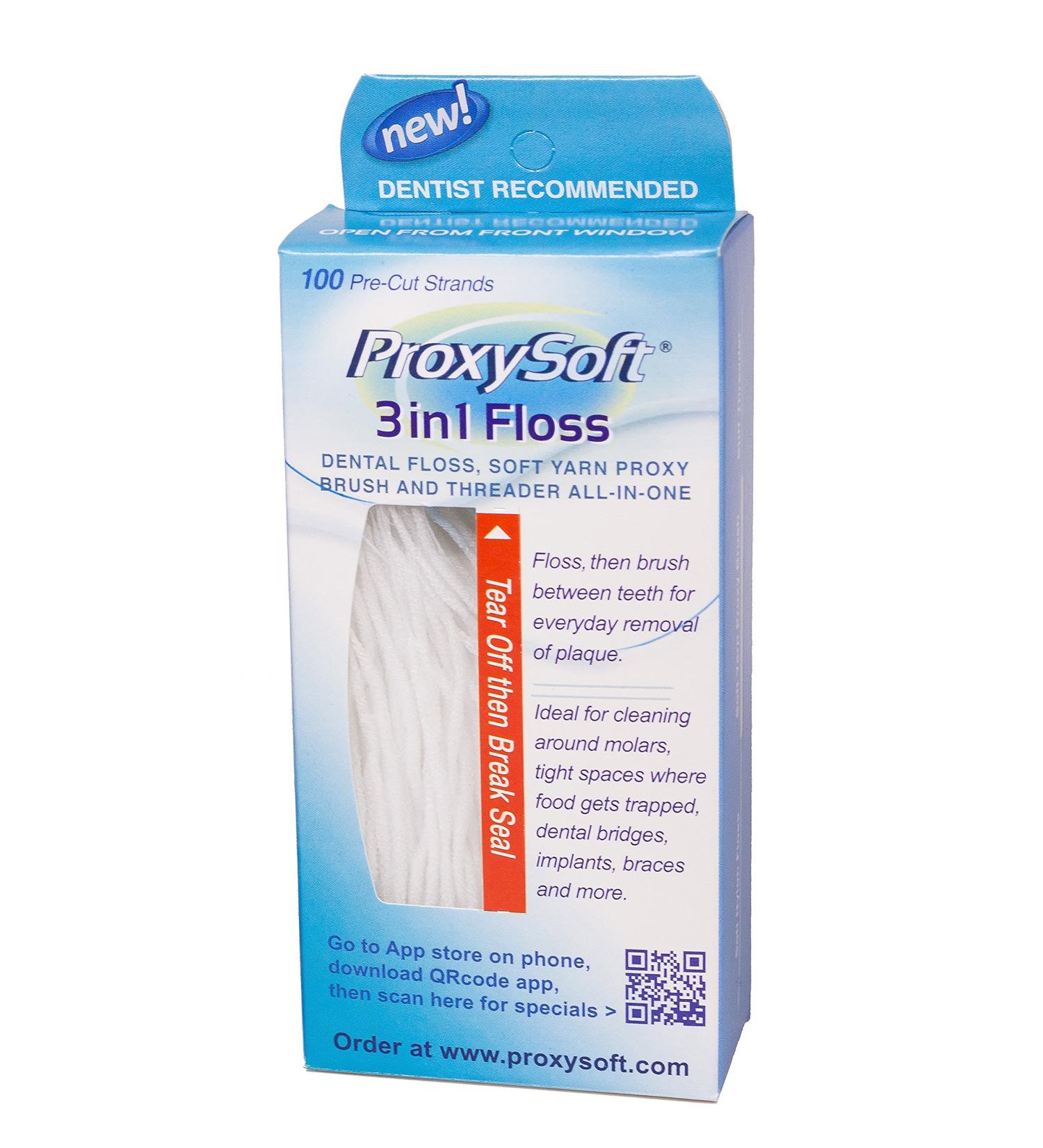 Thornton/ProxySoft 3-in-1 Dental Floss 100 Strands