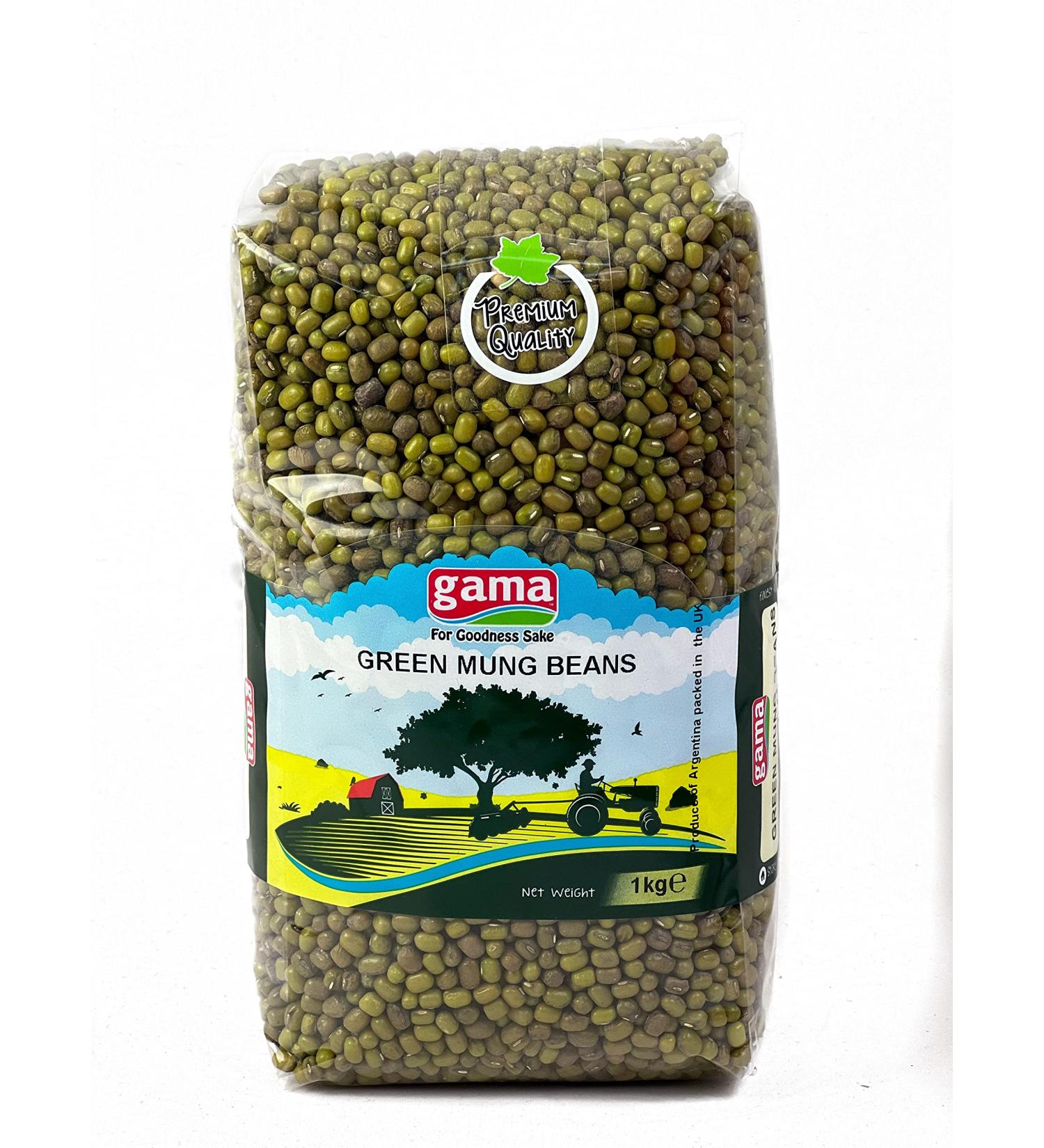 Gama GREEN MUNG BEANS 1kg White