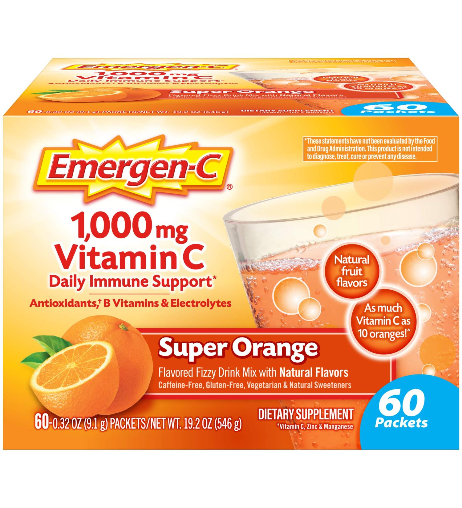 Emergen-C Supplement 60 Count (Pack of 1)