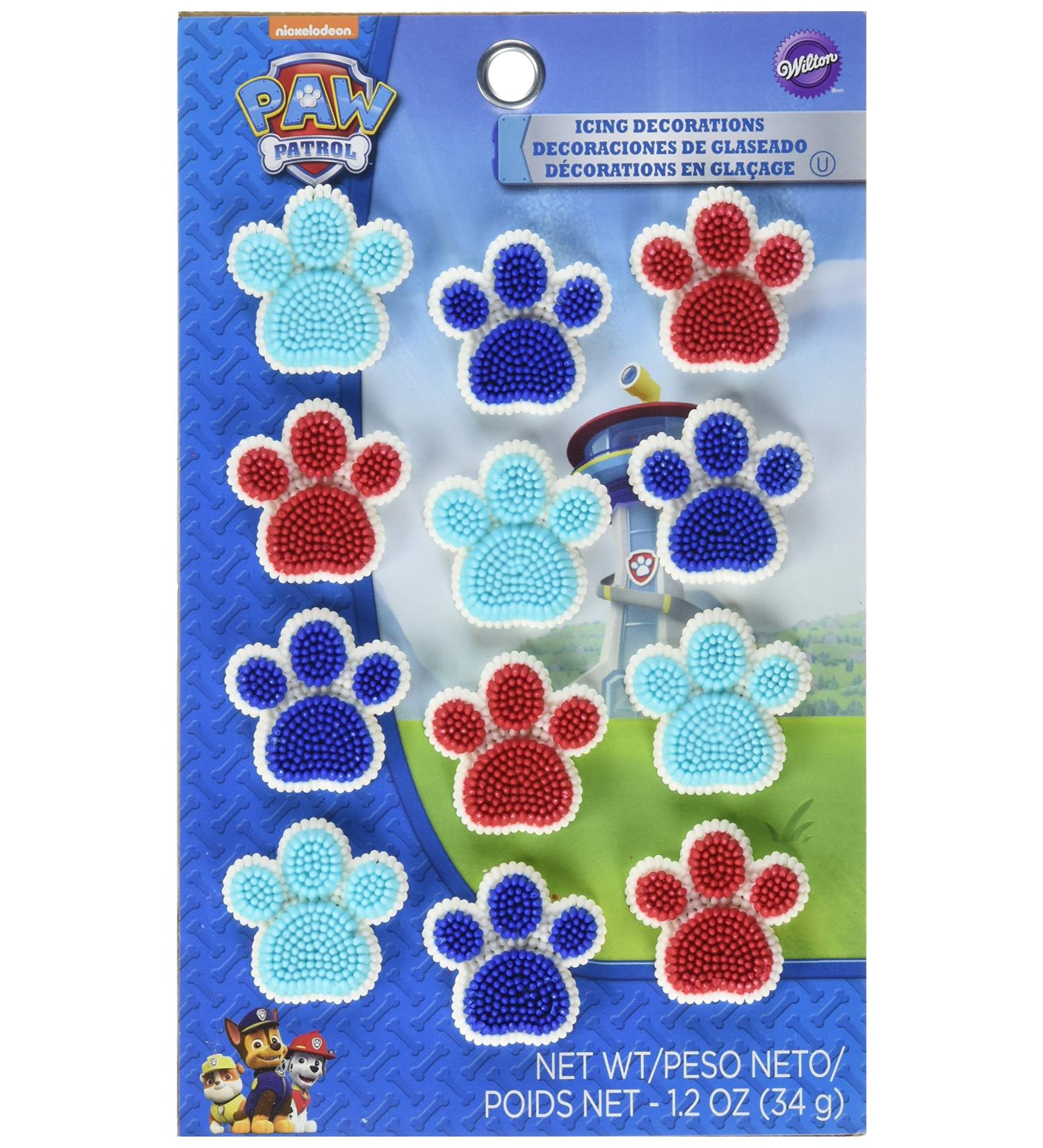Wilton Paw Patrol Icing Decorations 12-Pack - Assorted Designs - Buy Online on GoSupps.com