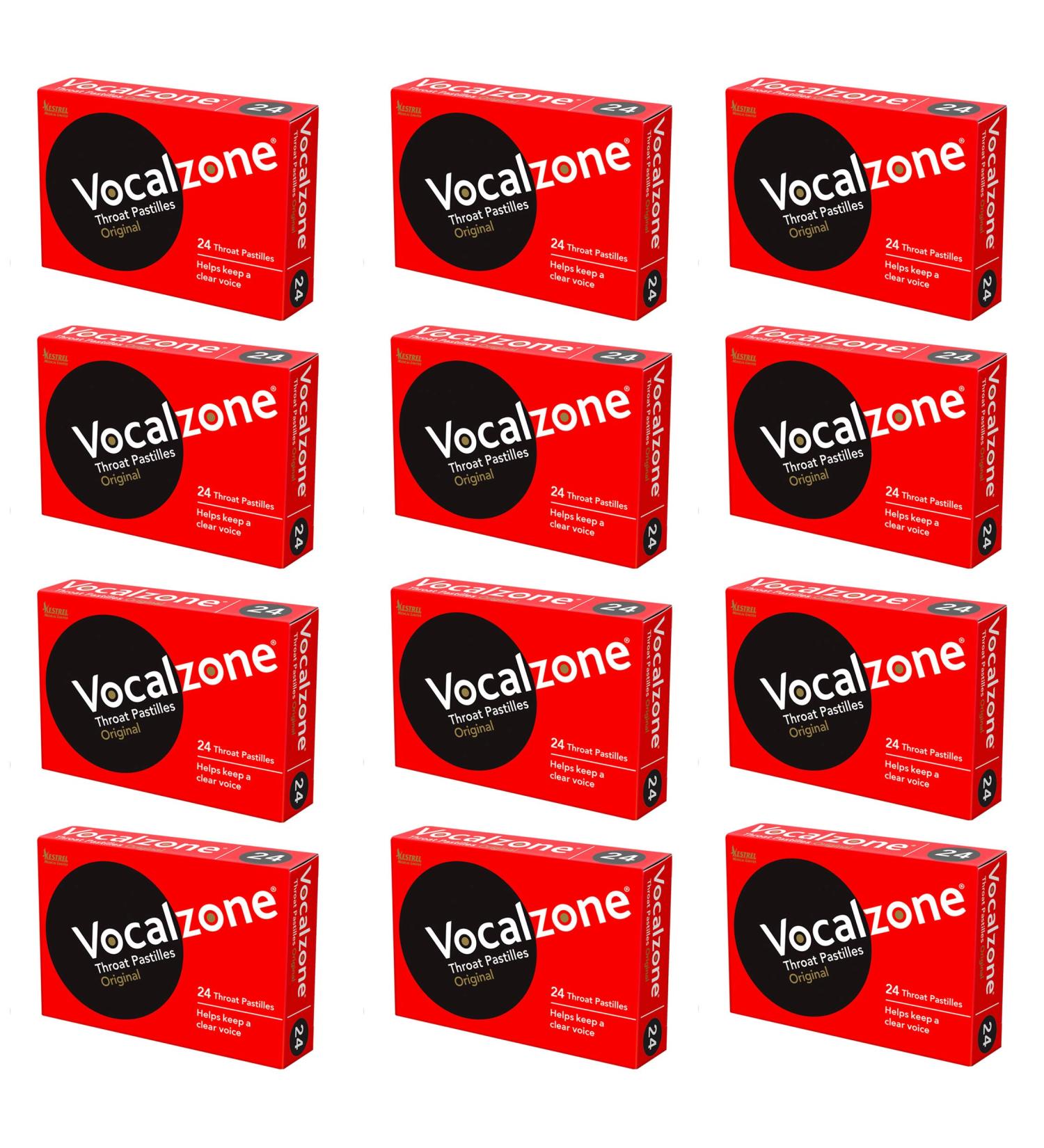 Vocalzone Original | Sore Throat Relief Pastilles | Multi-Pack (12 x 24) - Buy Online on GoSupps.com
