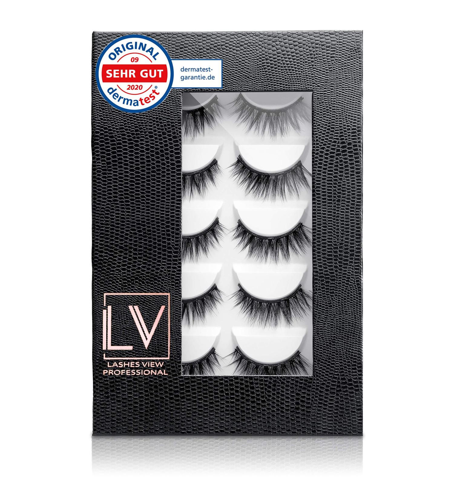 Premium Magnetic Eyelashes - 5 Pairs 5 Magnets Each 2D Drama Look | Vegan Reusable Sustainable | Luxury Collection Set with Storage Box - Buy Online on GoSupps.com