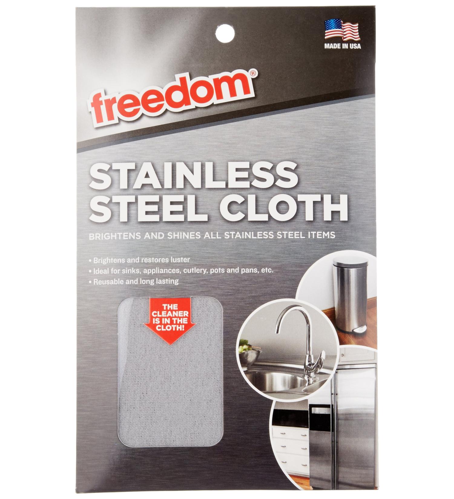 FREEDOM Stainless Steel Cleaning Cloth - Buy Online on GoSupps.com