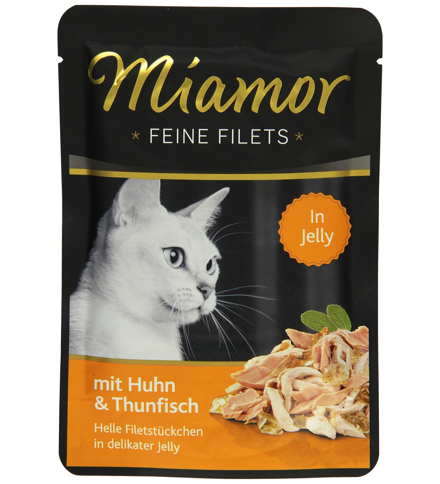 Miamor Fine Fillets in Jelly Chicken & Tuna 24x100g - Premium Cat Food for Healthy Pets | International Shipping - Buy Online on GoSupps.com