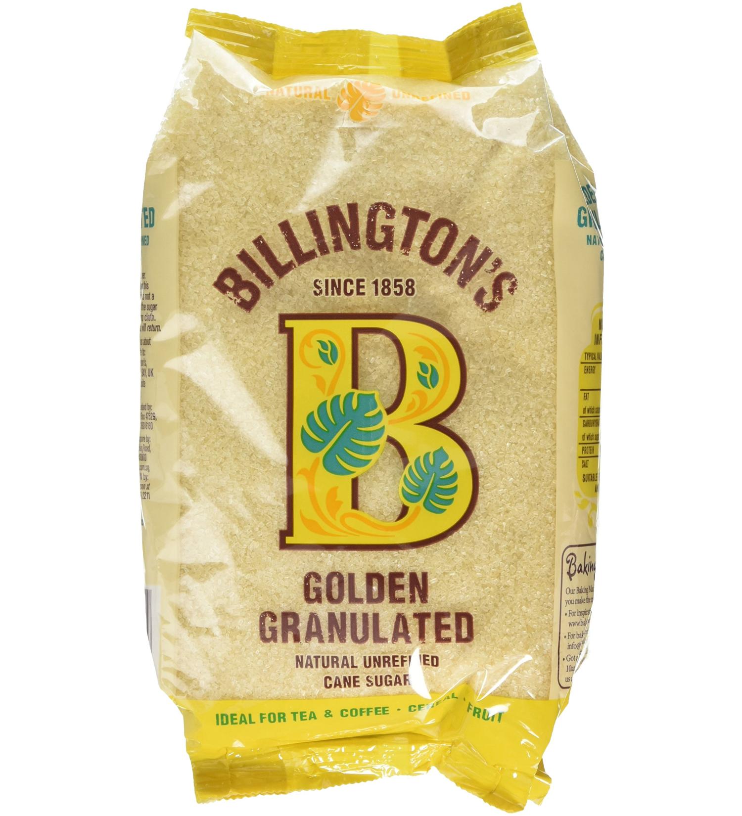 Billington's Golden Granulated Sugar 1kg - Buy Online on GoSupps.com
