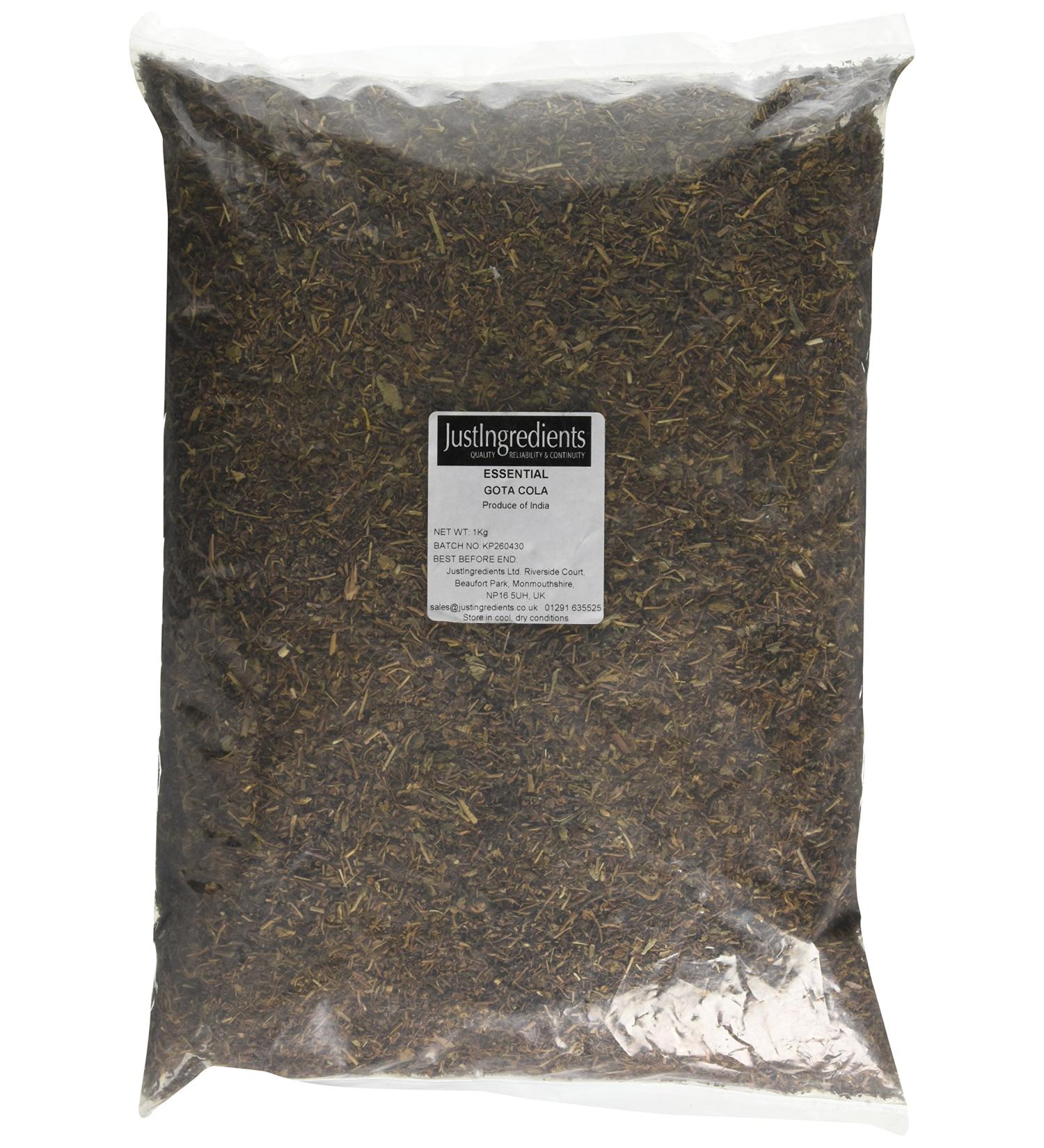 JustIngredients Essentials Gotu Kola 1kg - Premium Quality | Shop Now - Buy Online on GoSupps.com