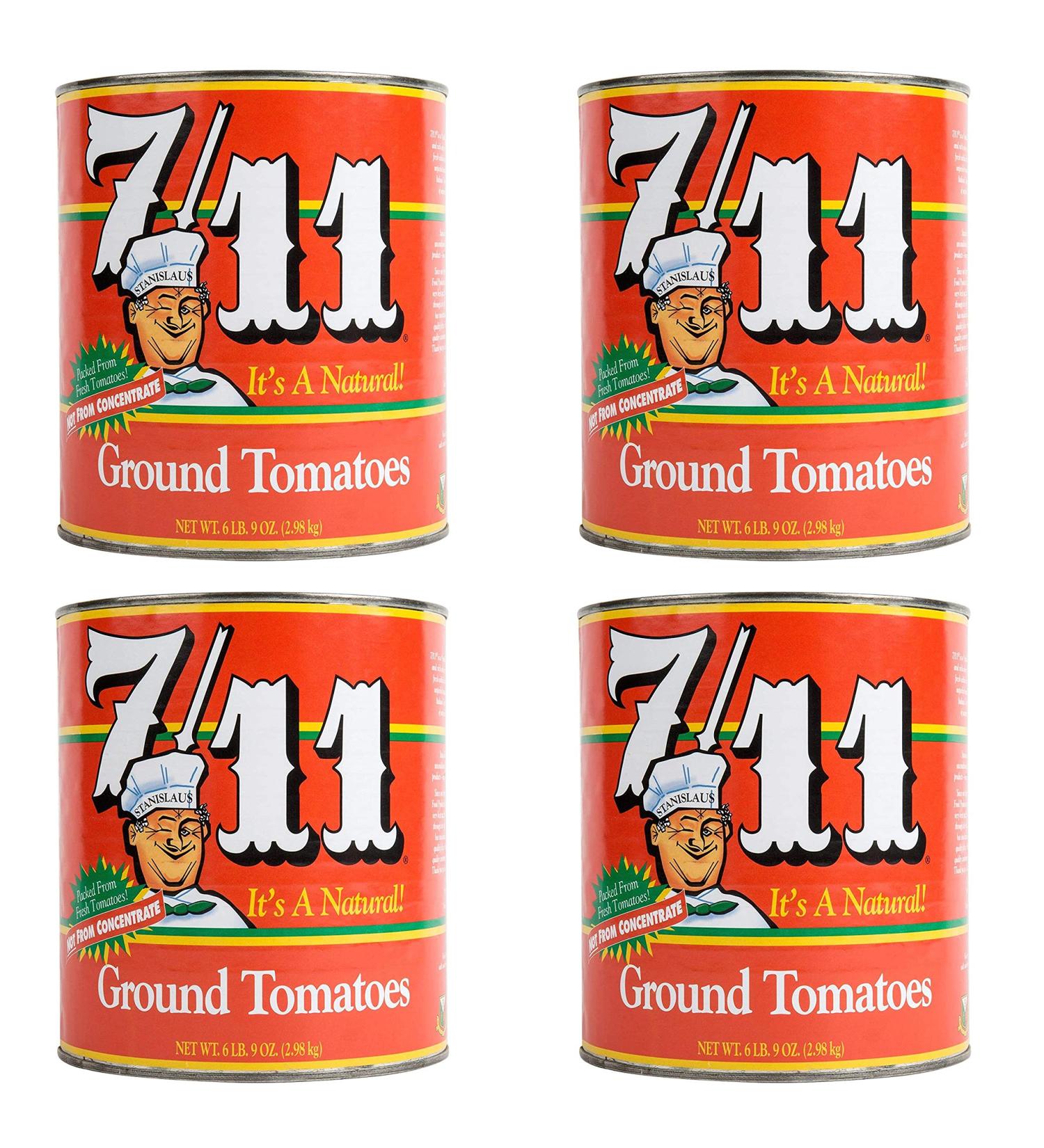 Stanislaus 7/11 Ground Tomatoes No. 10 Can (6 Pound 9 Ounces) Pack of 4 .4 Pack