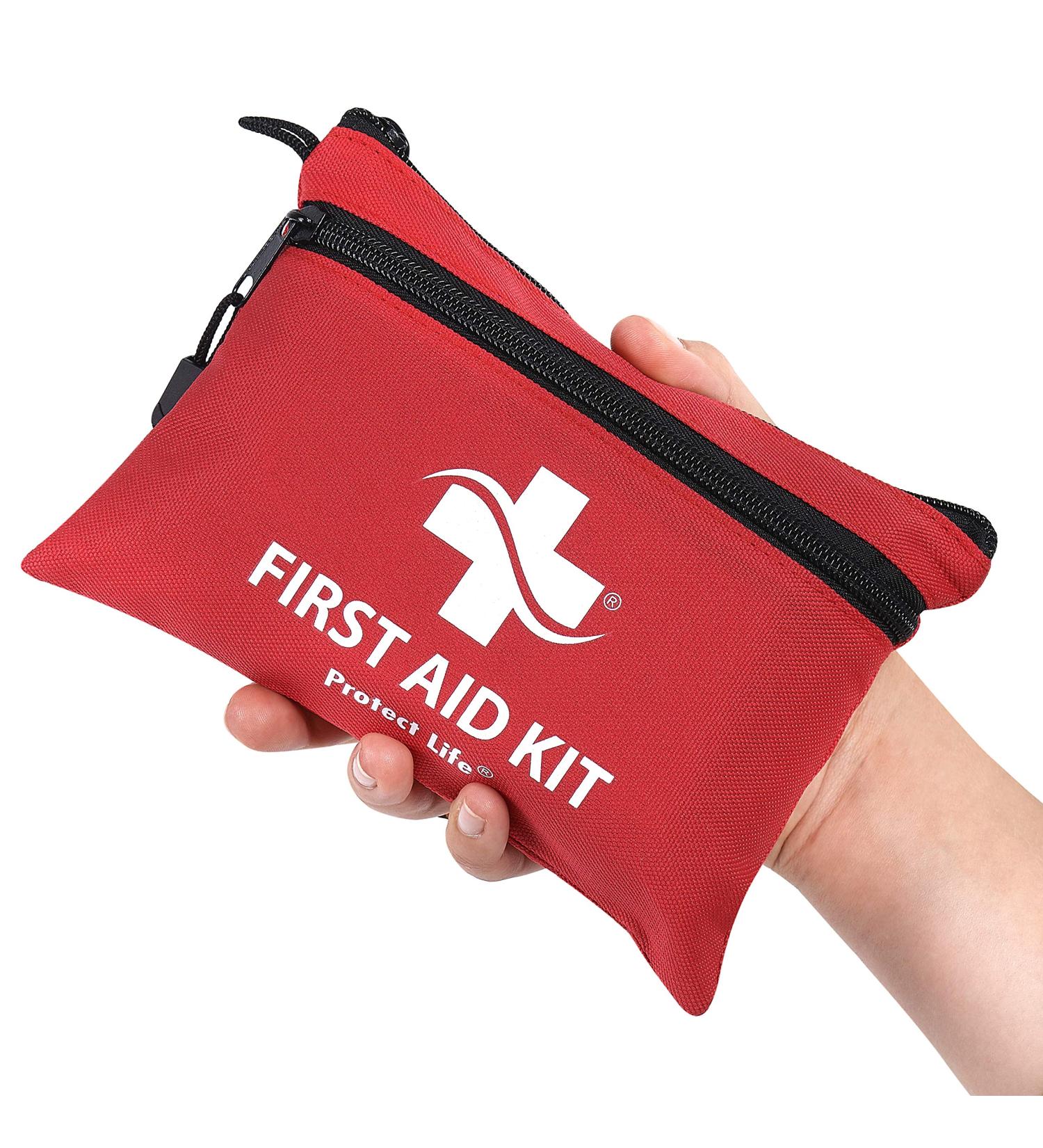 100 Piece Small First Aid Kit for Camping, Hiking, Travel - Emergency & Medical Supplies Set - Buy Online on GoSupps.com