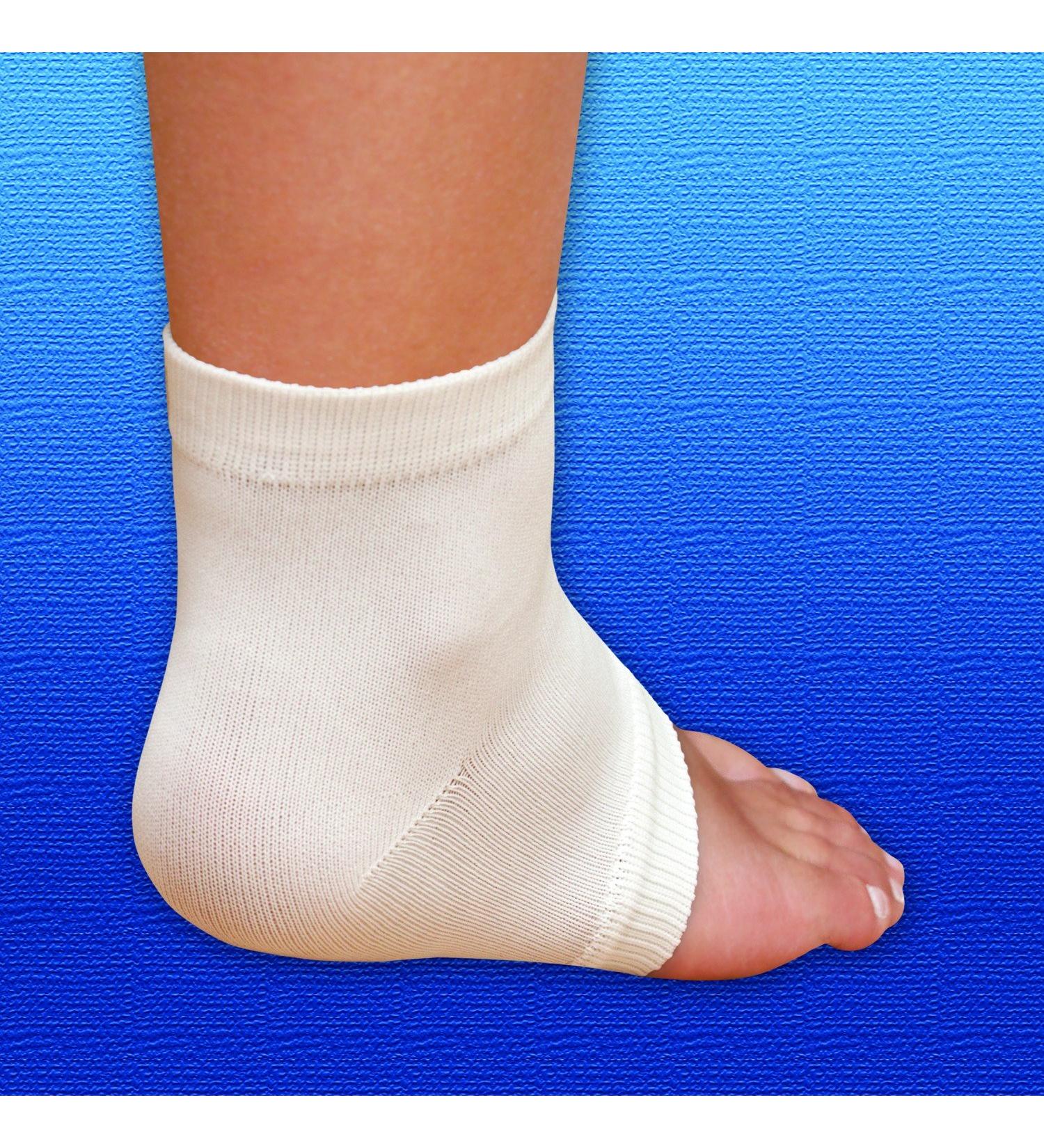 Silipos Soft Skin heel sock for soft skin thin gel padding one size moisturizing slip-on