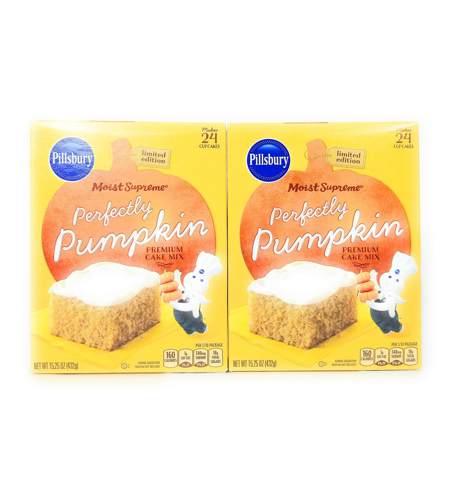 Pillsbury Moist Supreme Perfectly Pumpkin Cake Mix, 15.25 Oz. (2-pack)