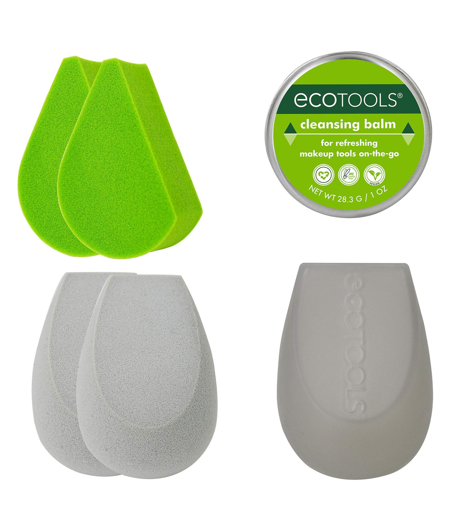 Ecotools Beauty Makeup Sponge Set - 7 Piece Blending Kit with Brush Cleaner, Travel Case - Buy Online on GoSupps.com