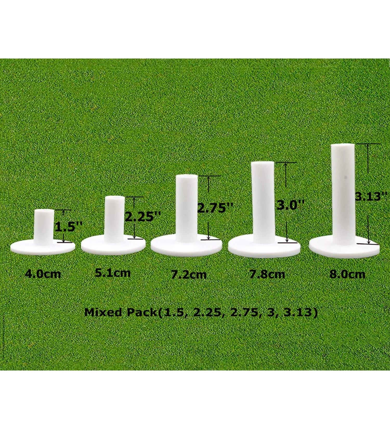 FINGER TEN Golf Rubber Tees 5 Pack Mixed Sizes for Driving Range Practice Mat - Durable and Versatile Set - Buy Online on GoSupps.com