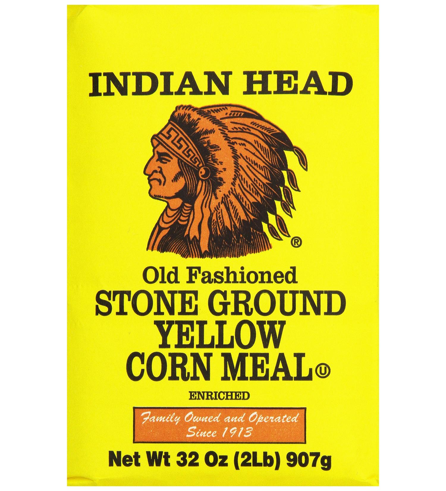 Indian Head Yellow Corn Meal 32 oz. - Authentic Corn Meal for Delicious Recipes - Buy Online on GoSupps.com