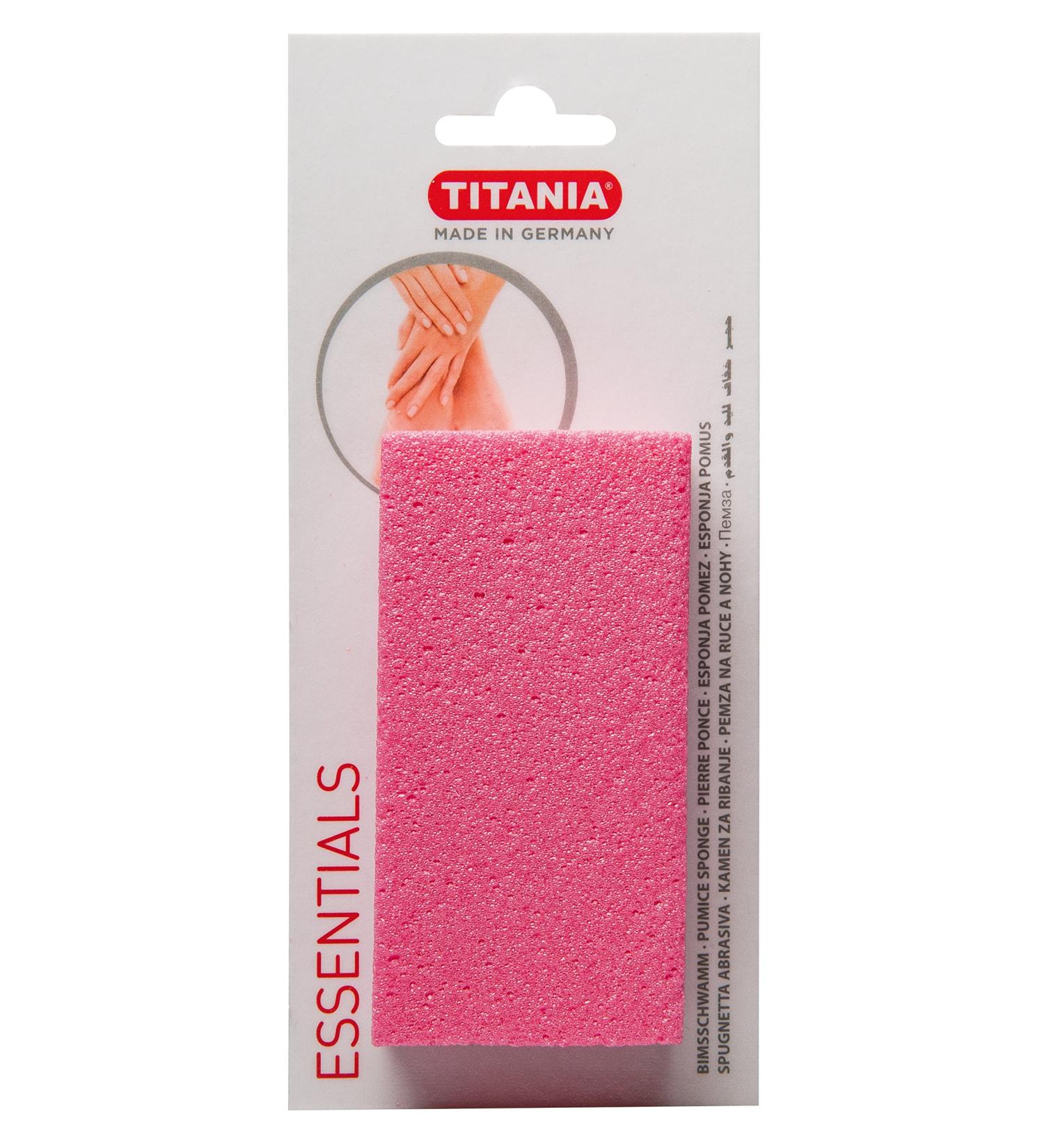 TITANIA pumice sponge standard on skin card approx. 10 x 5 x 2.5 cm 1 pack (1 x 20 g)