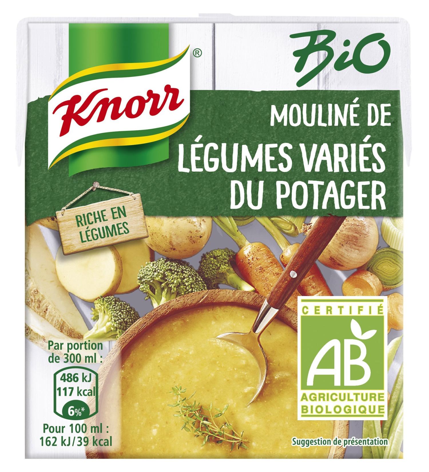 Knorr Organic Liquid Soup Pureed Mixed Vegetables from the Vegetable Garden 30 cl - Buy Online on GoSupps.com