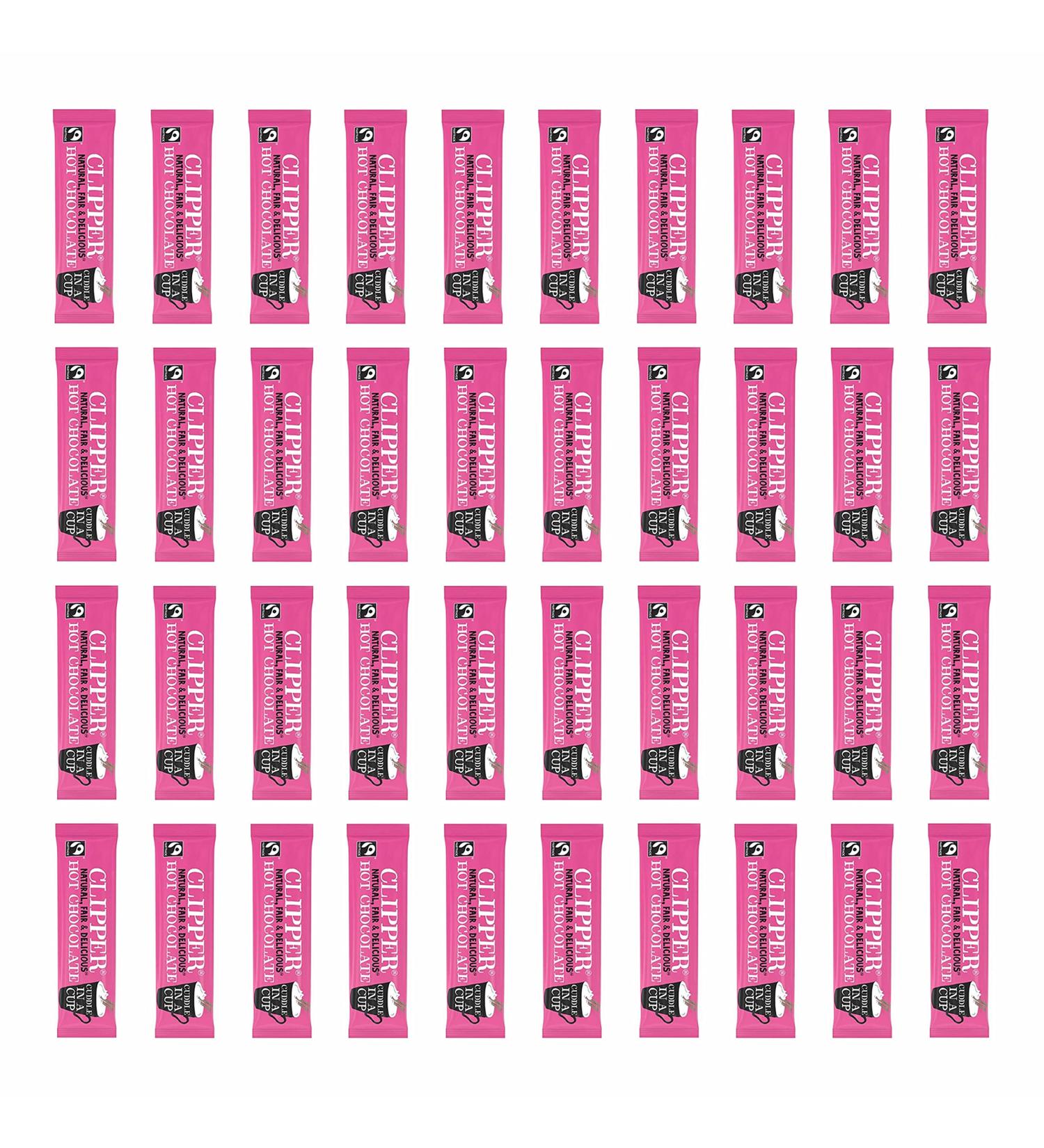 Clipper Fairtrade Hot Chocolate Sachets 28g - Pack of 40 - Buy Online on GoSupps.com