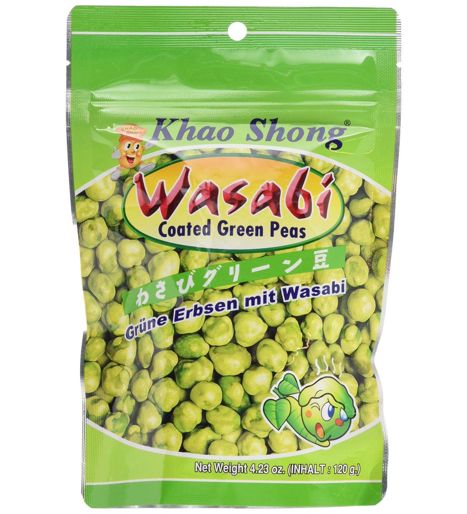 Khao Shong Wasabi Green Peas - 120g Pack | Crunchy & Flavorful Snack for International Shipping - Buy Online on GoSupps.com
