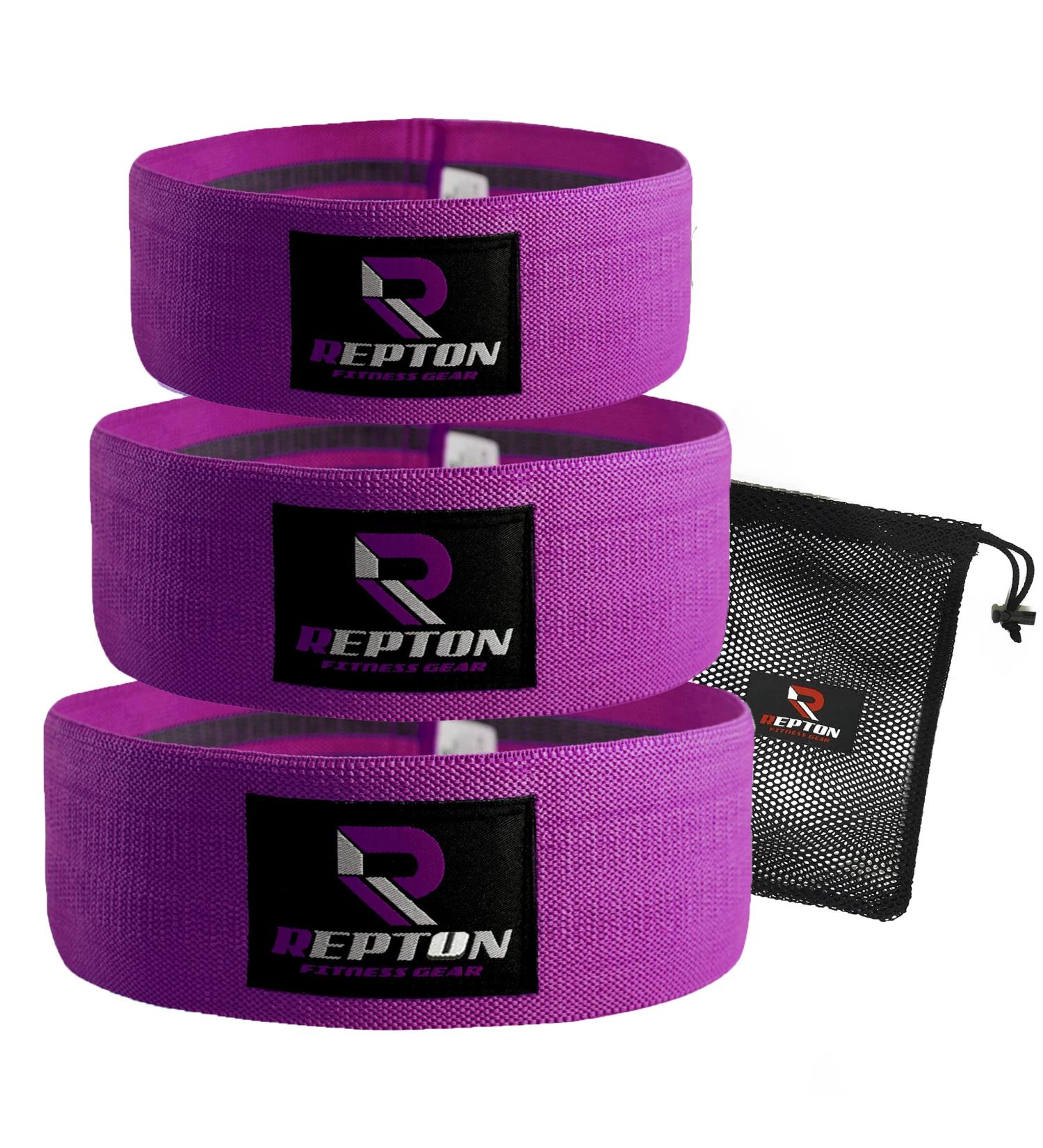 3-Piece Resistance Bands Set for Glutes, Hips, and Legs Workout | Non-Slip Booty Band for Home Gym Fitness | Ideal for Women and Men | Purple Physio Resistant Loop - Buy Online on GoSupps.com