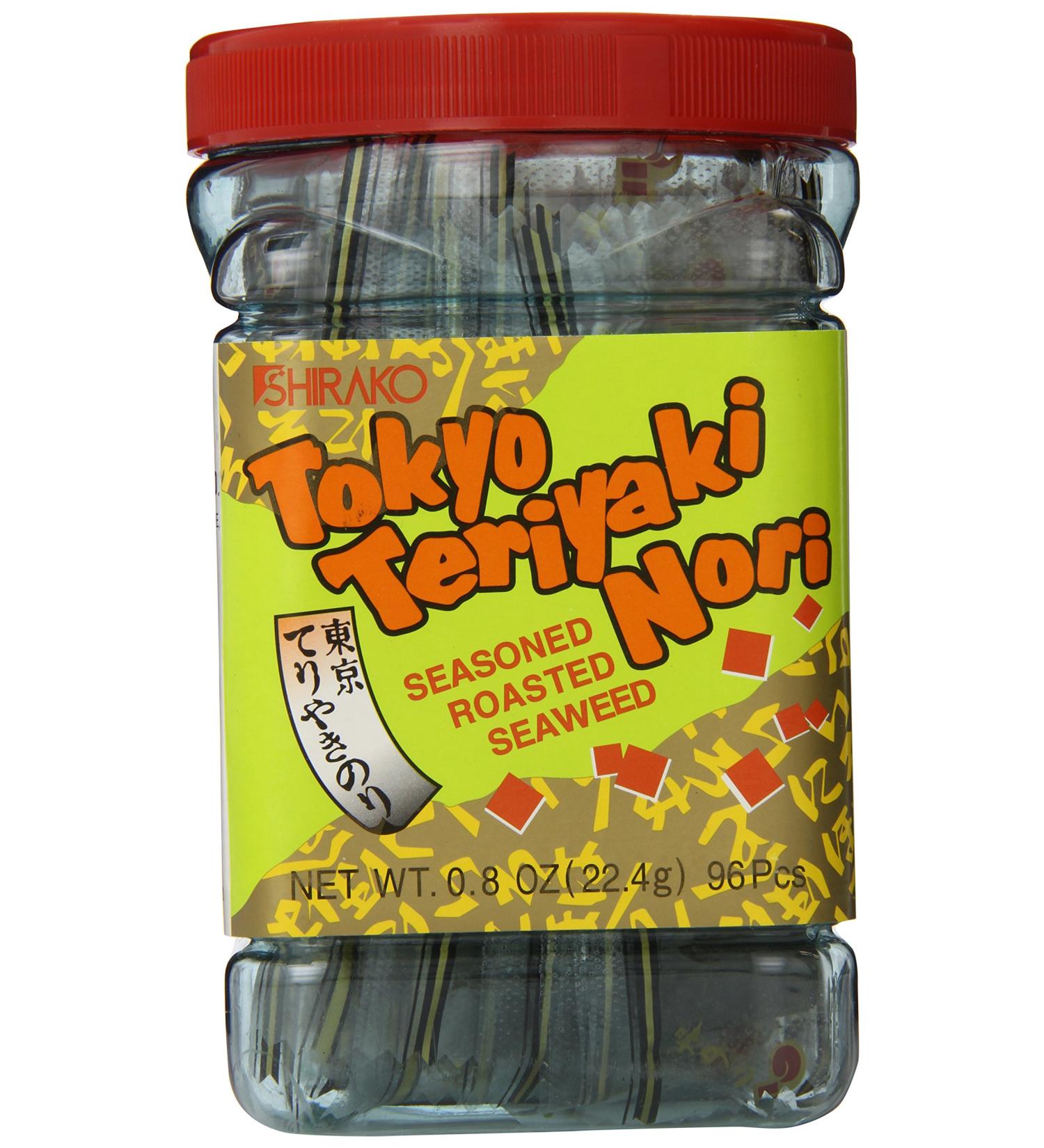 Shirako Tokyo Teriyaki Nori 0.8 oz - Seasoned Roasted Seaweed Snack - Buy Online on GoSupps.com