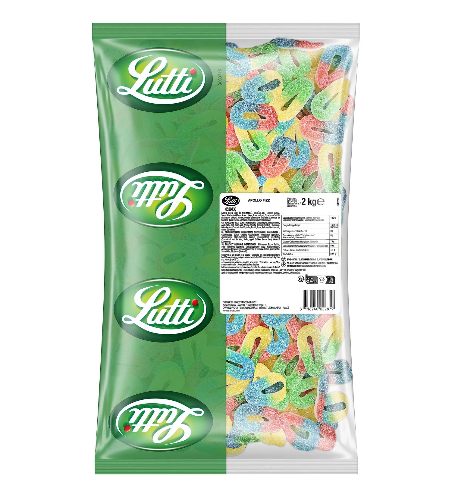  Lutti Lutti Apollo fizz 2kg - Buy Online on GoSupps.com