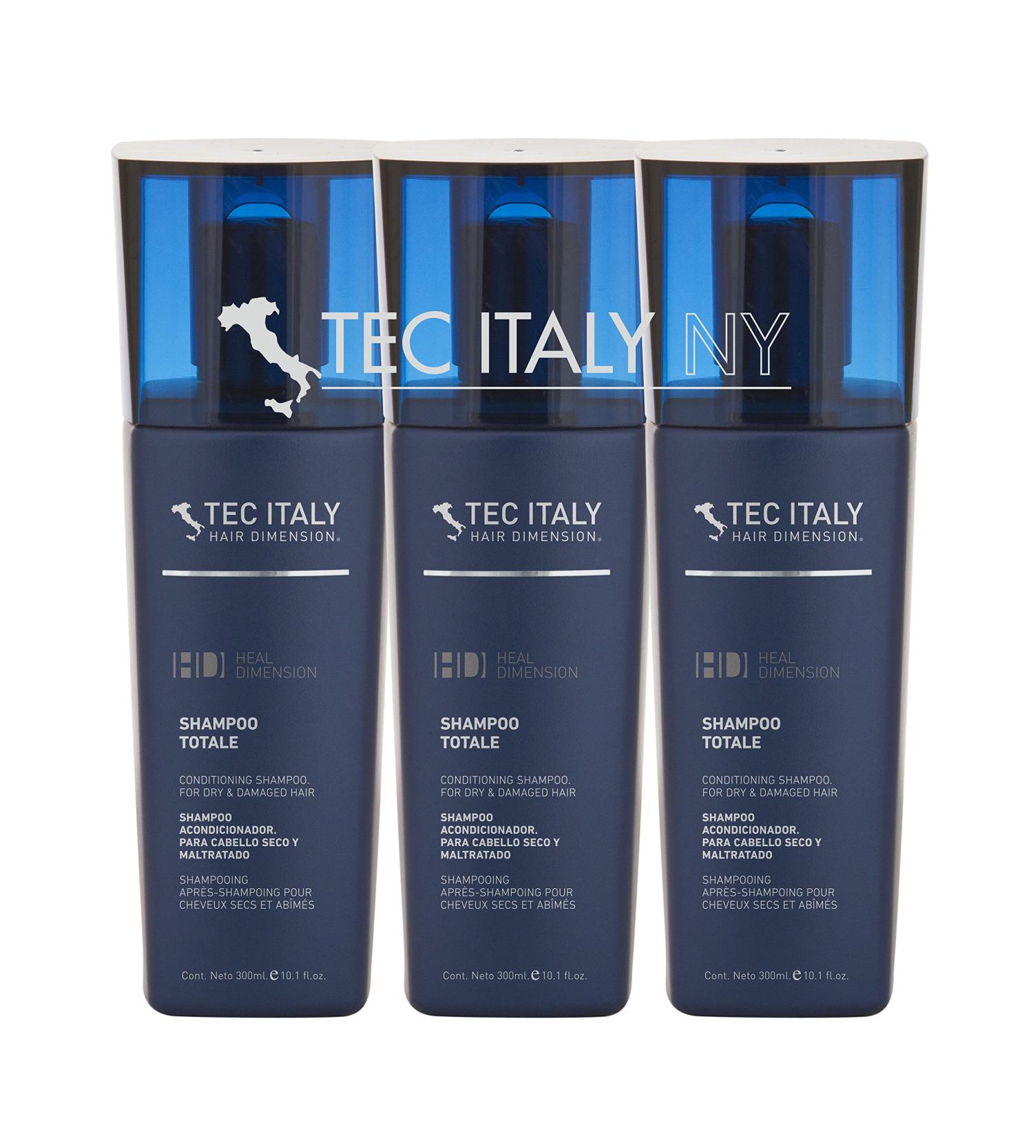 Tec Italy Conditioning Shampoo Totale for Dry & Damaged Hair (Pack of 3)