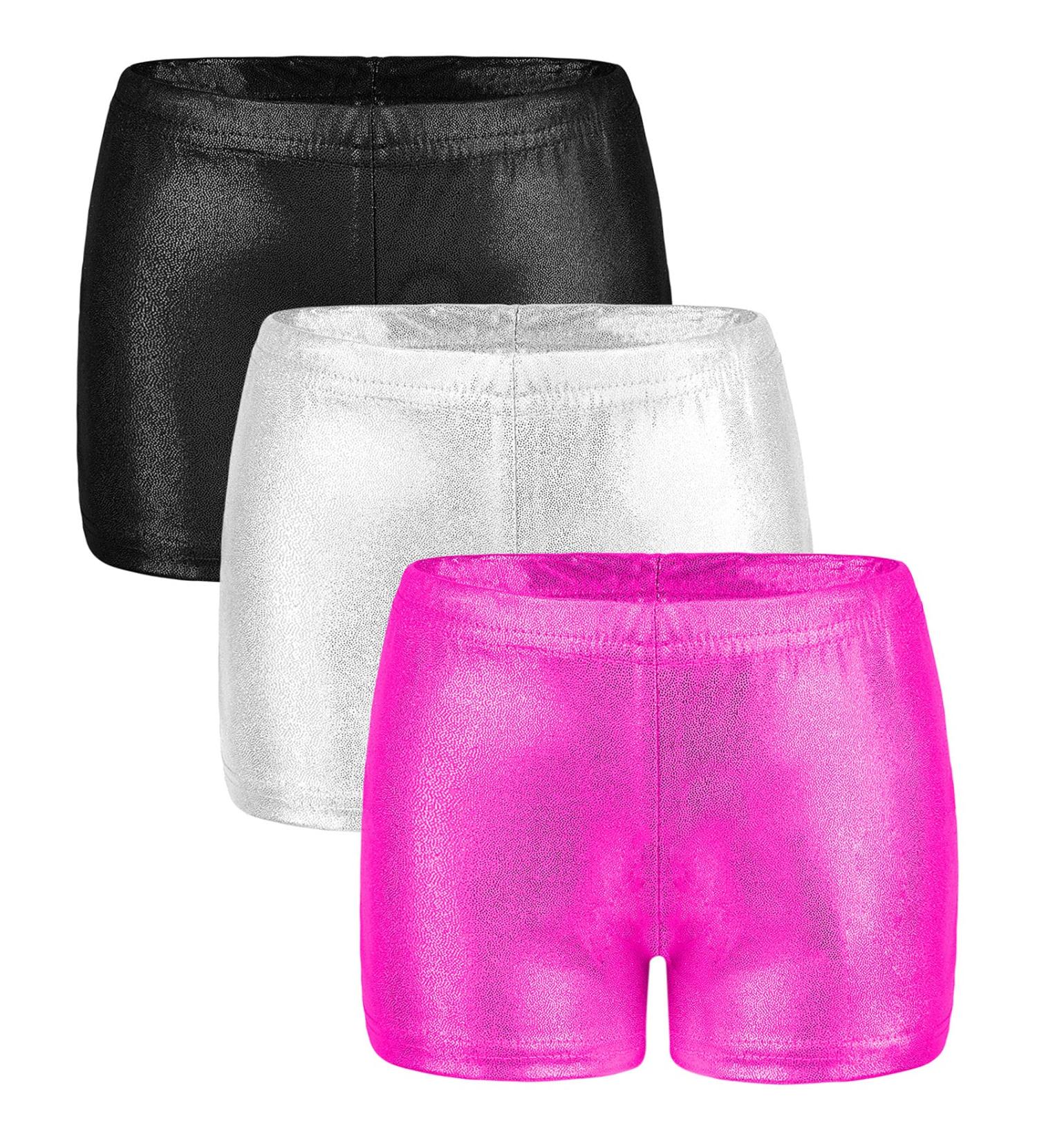 Resinta 3-Piece Sparkle Gymnastics Dance Shorts Set for Girls - Buy Online on GoSupps.com