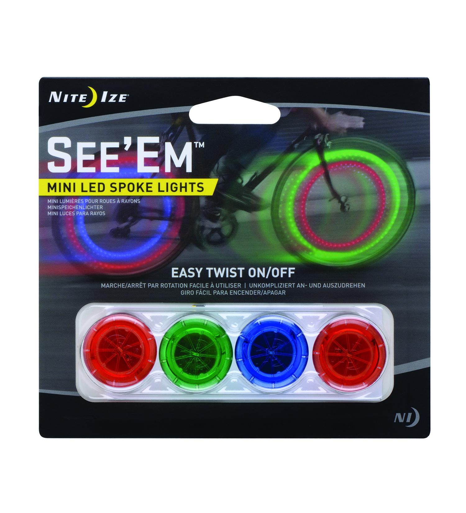 Nite Ize See 'Em LED Safety Lights - 2 Pack Assorted Colors - Buy Online on GoSupps.com