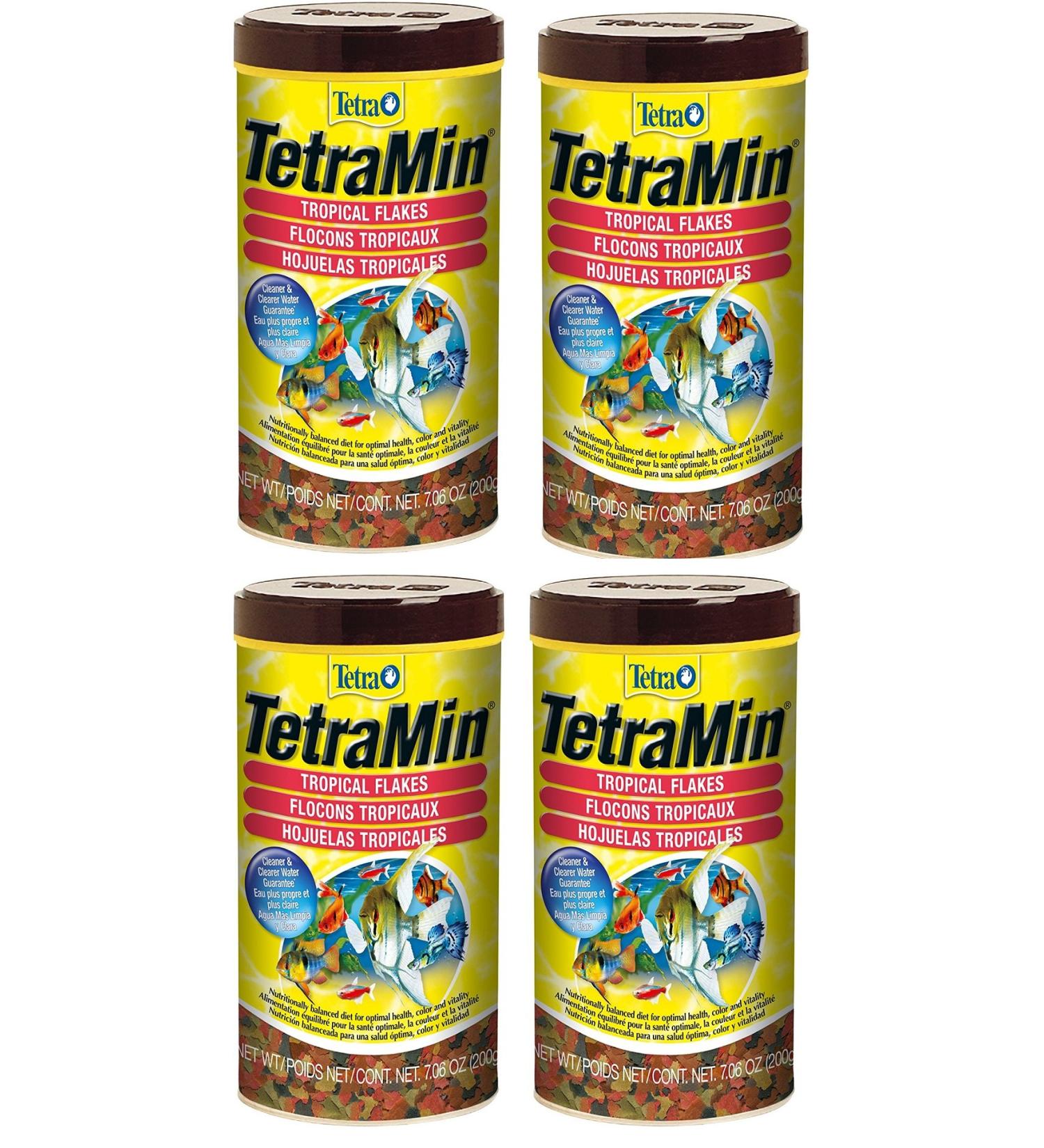 Tetra 77803-02 Min Tropical Flakes 4Pack (7.06-Ounce)