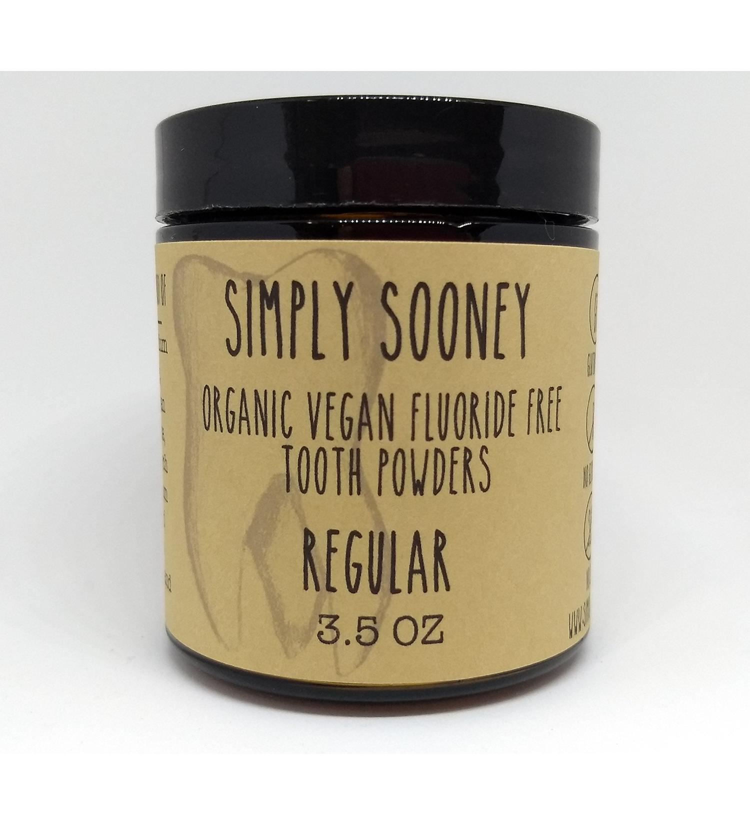 Buy Organic Vegan Fluoride-Free Tooth Powder - 3.5oz Glass Jar Cinnamon & Clove Flavor 6 Month Supply - Remineralizing Formula - Buy Online on GoSupps.com