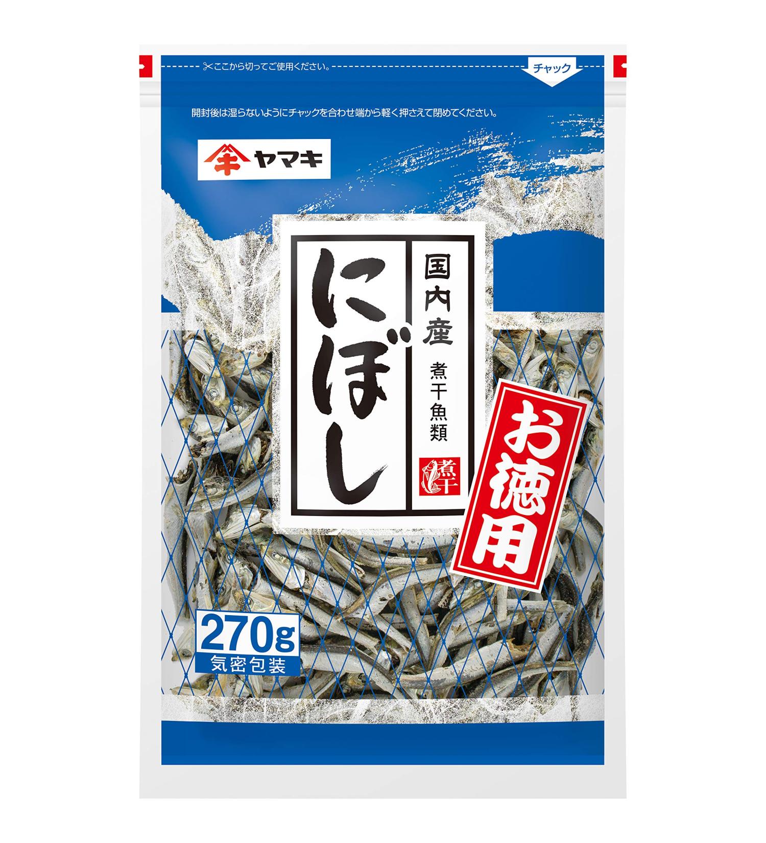 Yamaki Small Dried Sardines Niboshi 270g - 3 Bags | Japan Import - Buy Online on GoSupps.com