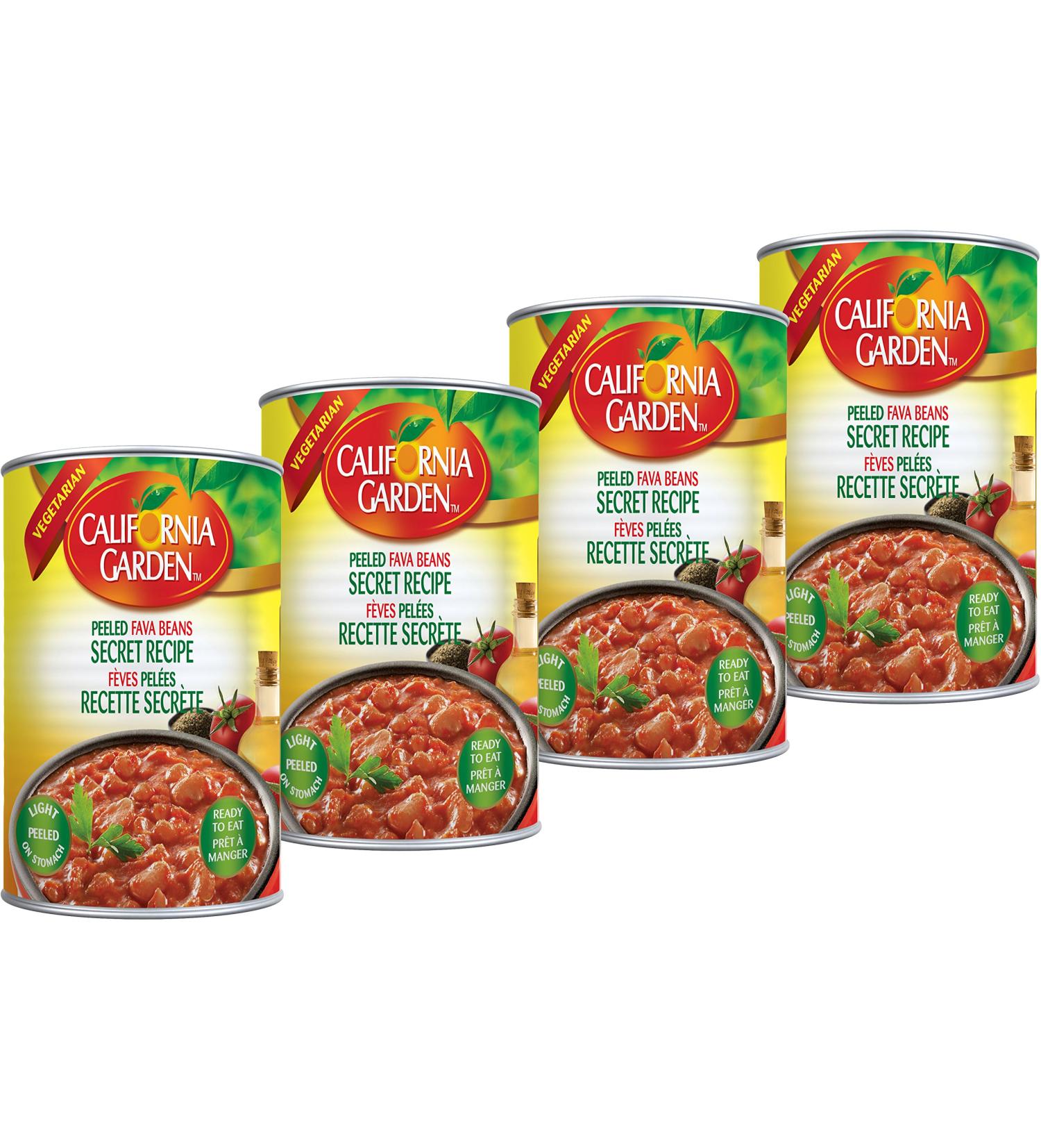 California Garden Peeled Fava Beans Secret Recipe 450g (4 cans)
