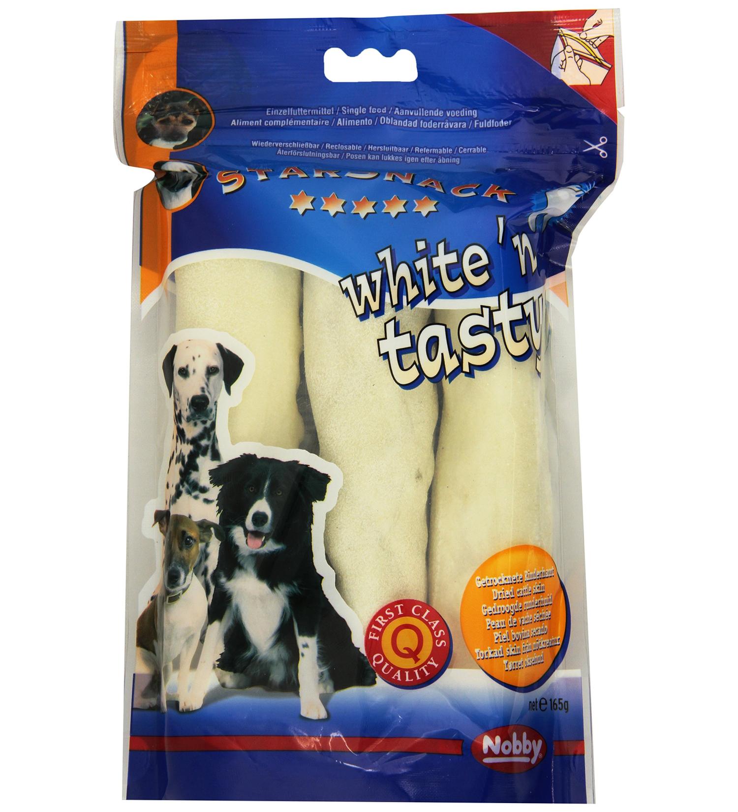 Nobby 3-Piece White Chew Roller for Dogs | Durable 15 cm Toys | International Shipping - Buy Online on GoSupps.com