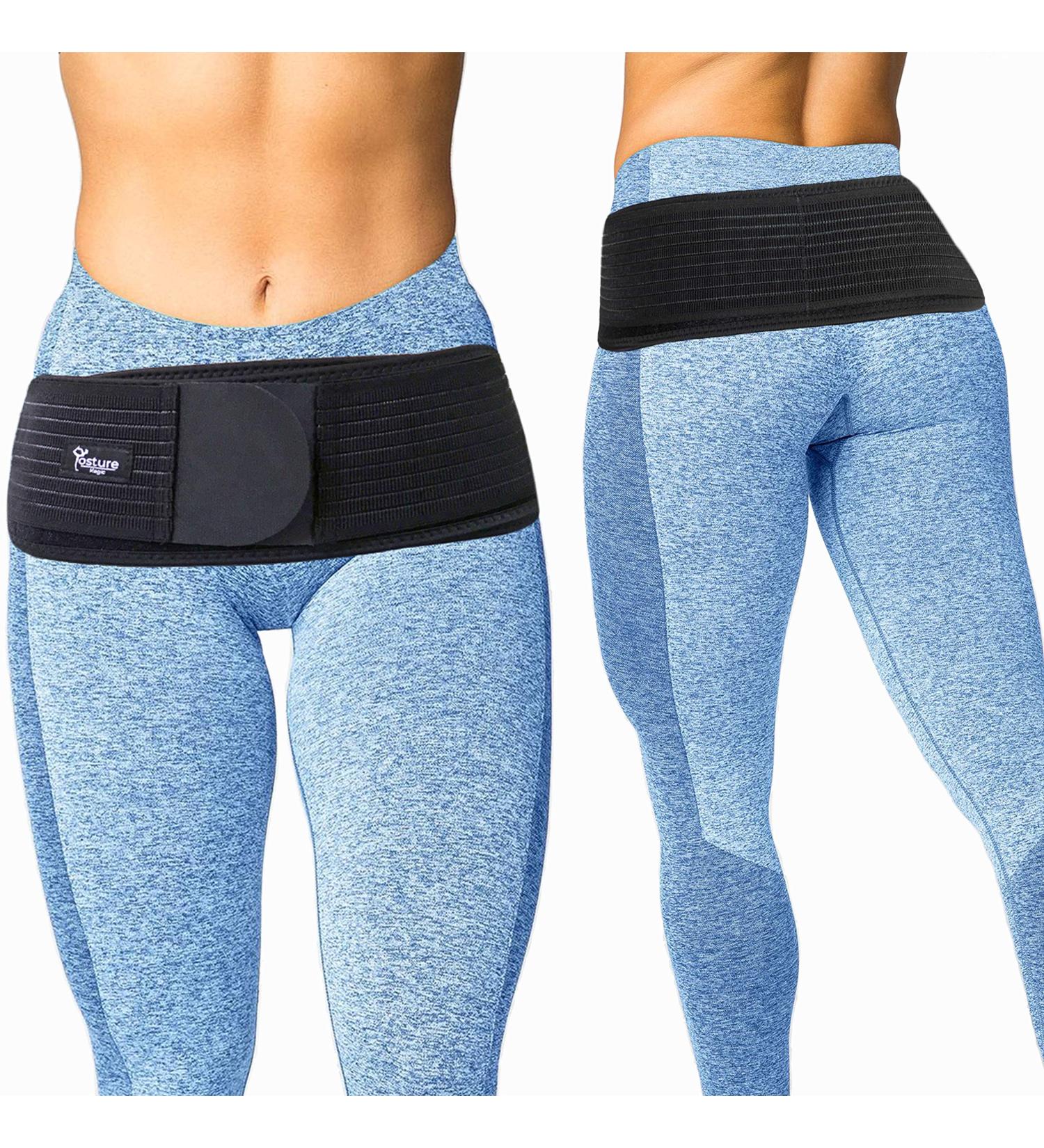 Posture Magic Sacroiliac SI Joint Support Belt for Women and Men - Reduce Sciatic, Pelvic, Lower Back, and Leg Pain - Stabilize SI Joint - Regular Size - Buy Online on GoSupps.com