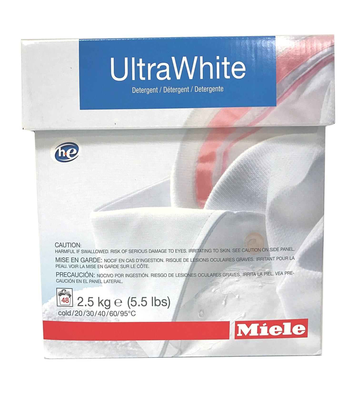 Miele CareCollection UltraWhite Multi-purpose powder 2.5KG (5.5 LBS) 48 Loads 1