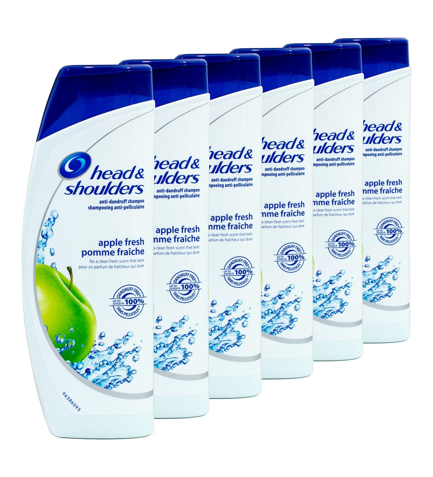  Head & Shoulders Head & Shoulders 6-pack of anti-dandruff shampoo Apple Freshness 400ml - Buy Online on GoSupps.com