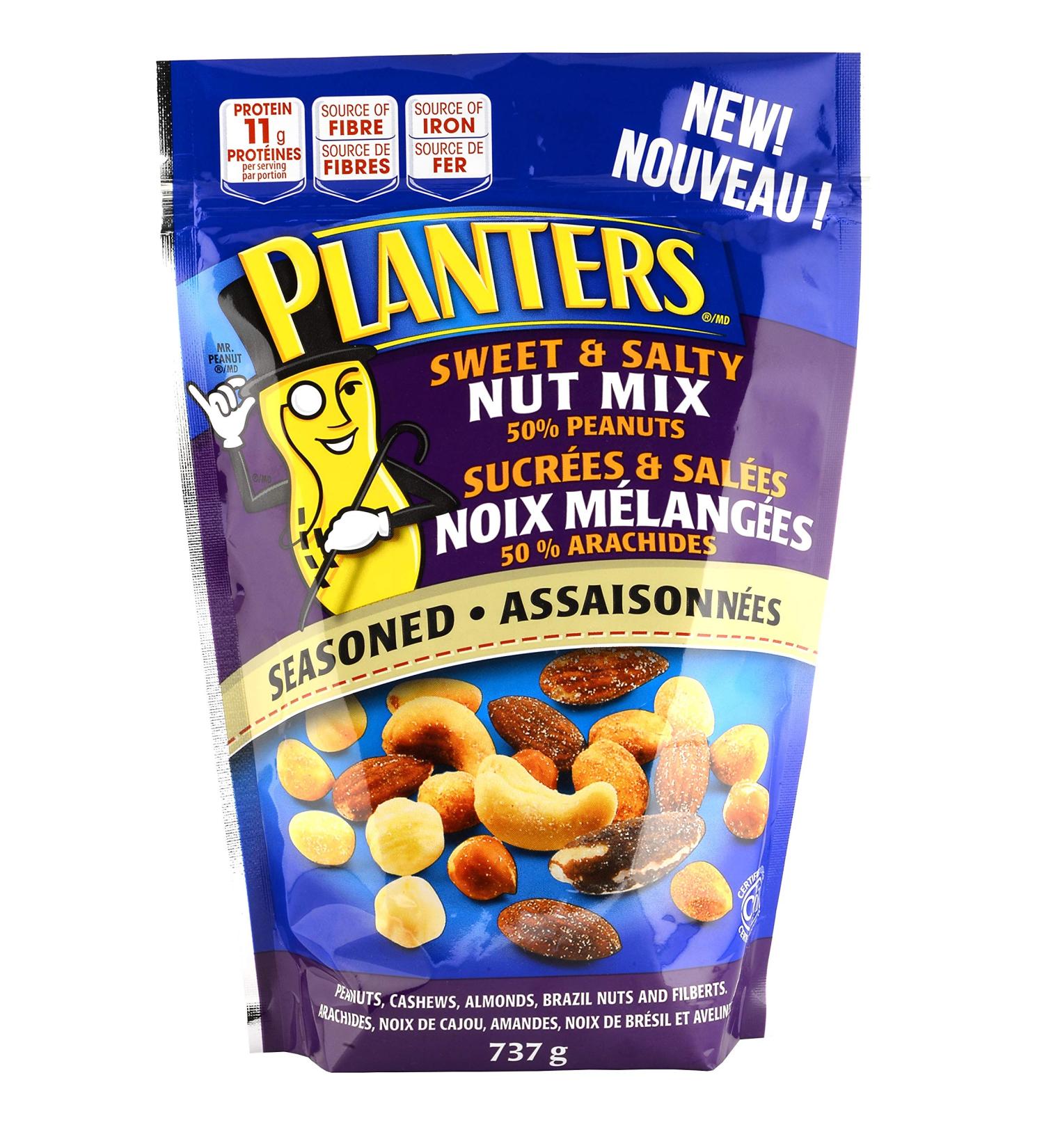 Planters Sweet & Salty Nut Mix 50% Peanuts 737 Grams - Buy Online on GoSupps.com