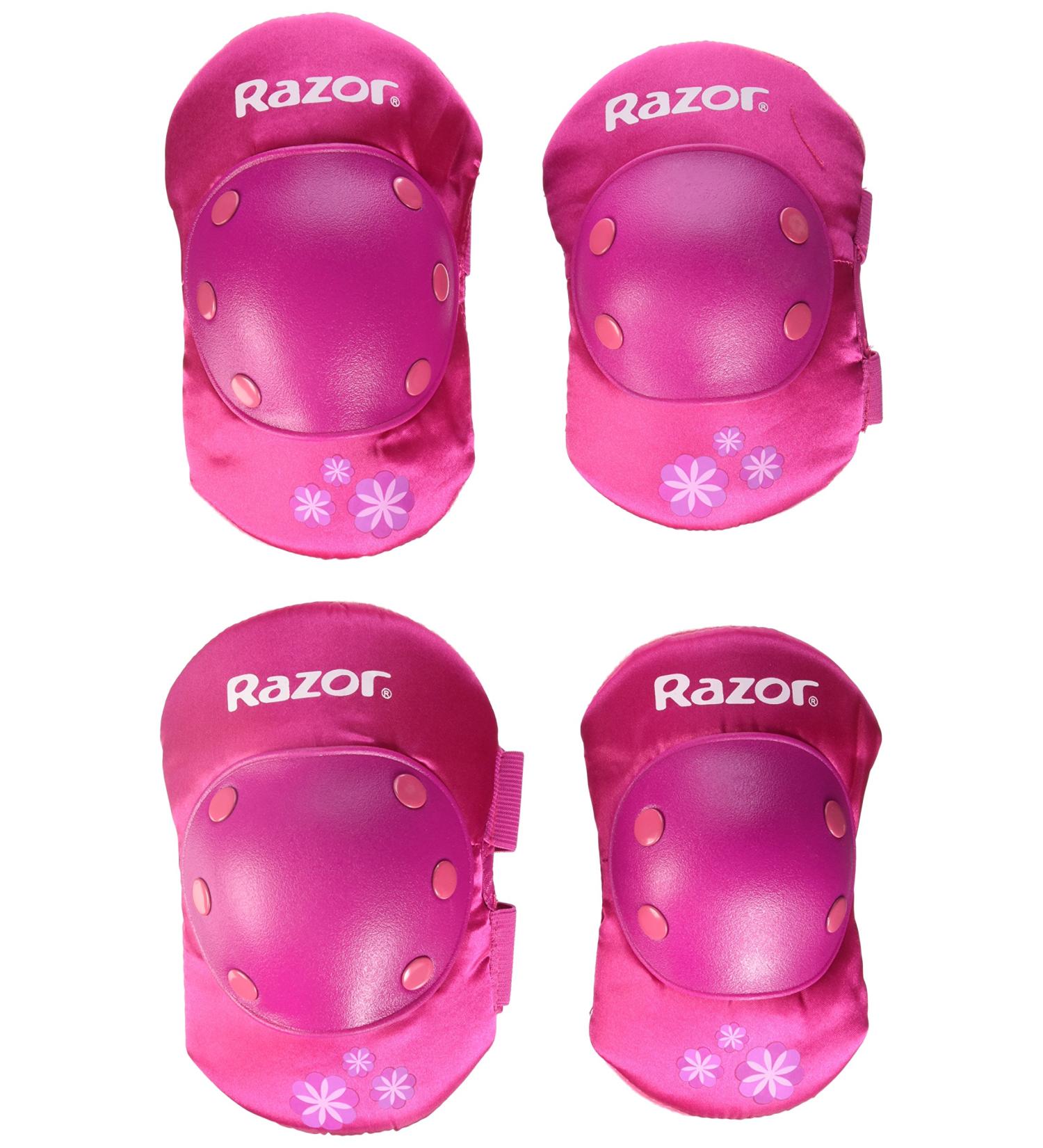 Razor Pink Child Elbow and Knee Pad Set - Protective Gear for Kids - Buy Online on GoSupps.com