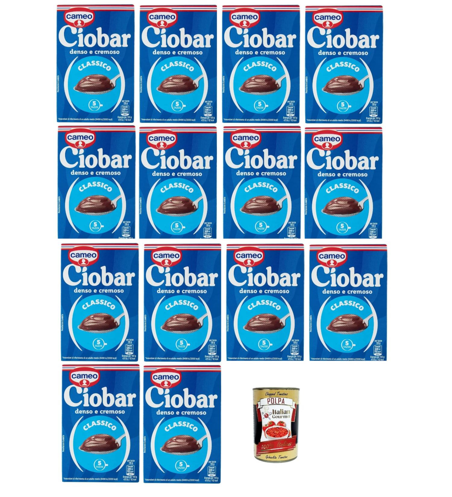Cameo Ciobar Gusto Classico chocolat chaud soluble Chocolat instantan Istant hot chocolate Adapt la pr paration v g talienne 14x 125g + Italian Gourmet polpa 400g - Buy Online on GoSupps.com