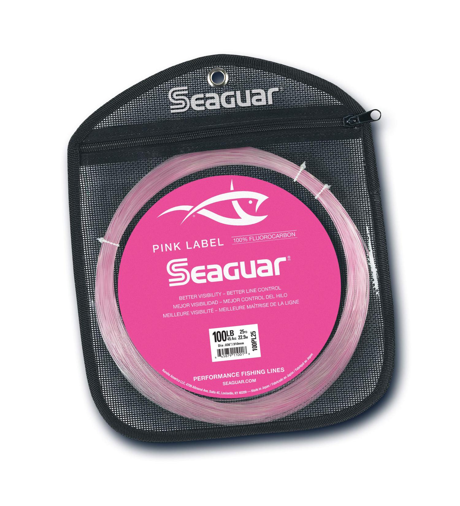 Seaguar Pink Label 100% Fluorocarbon Leader 25yd 130lb