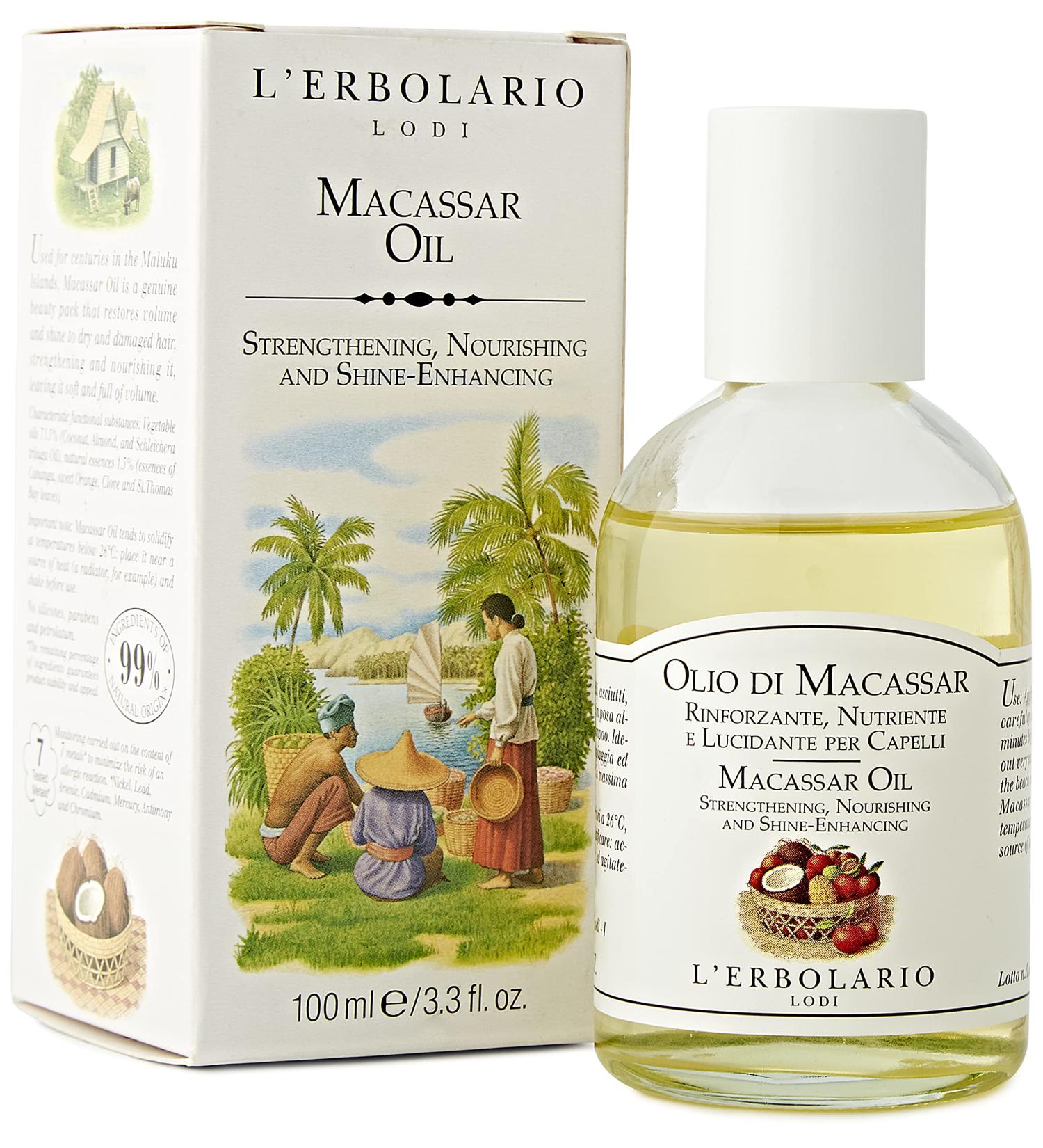 L'Erbolario Macassar Oil - 100 ml | Premium Hair & Skin Care for All | International Shipping Available - Buy Online on GoSupps.com