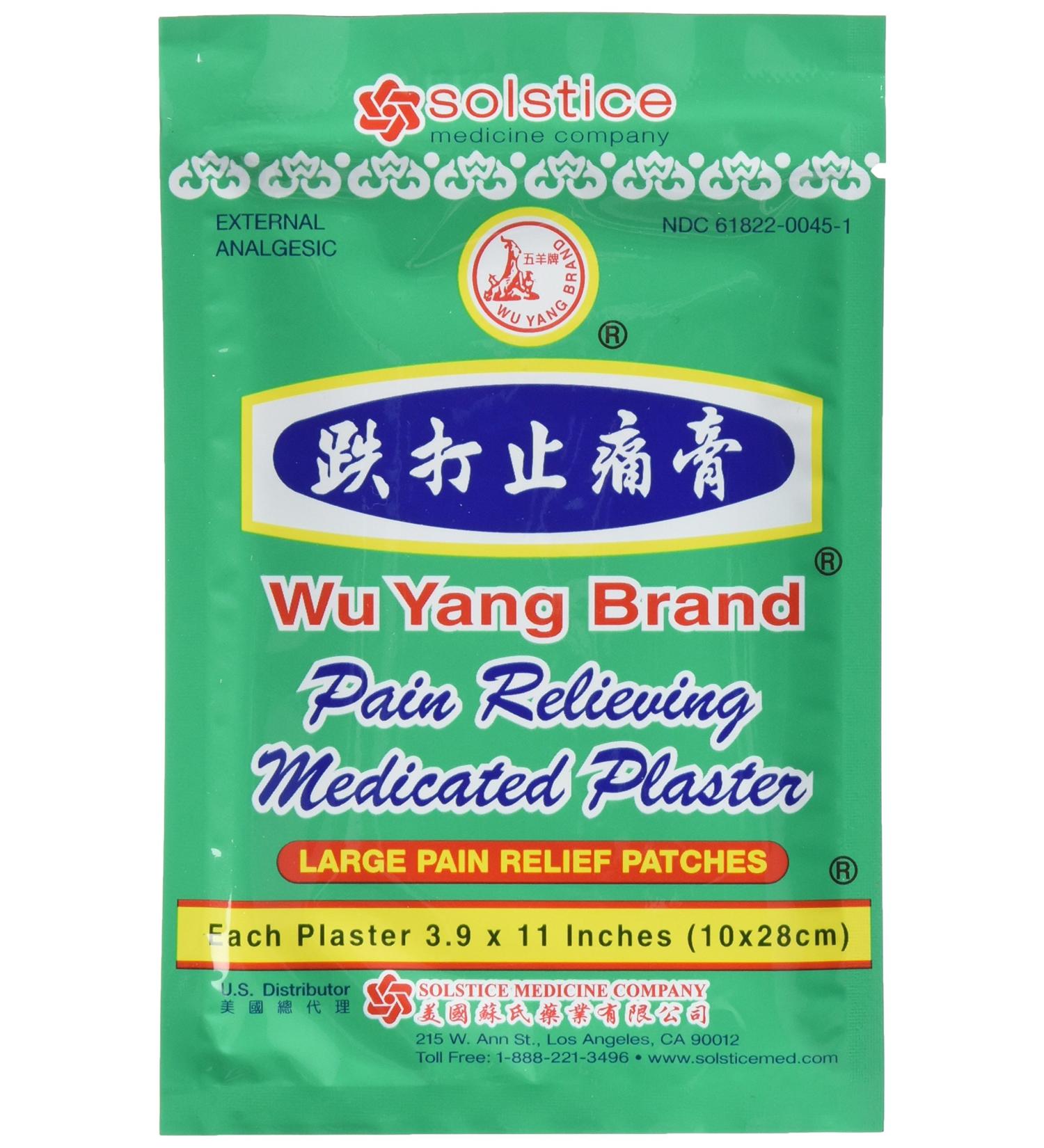 Buy Wu Yang Pain Relieving Medicated Plasters - 40 Patches | SOLSTICE MEDICINE COMPANY | Fast International Shipping - Buy Online on GoSupps.com