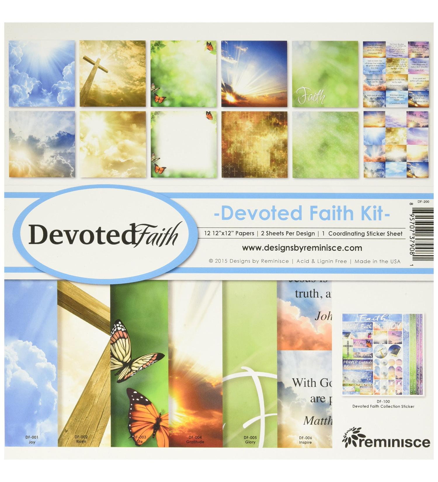 Reminisce Devoted Faith Collection Kit - Multicolor 12x12 - DF-200 - Buy Online on GoSupps.com