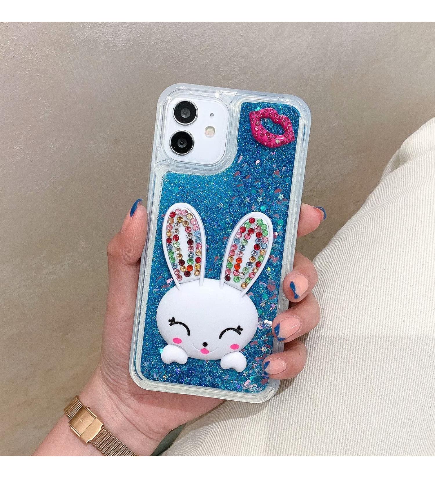 Miagon Liquid Quicksand Case for Samsung Galaxy A32 5G Glitter Floating Sparkle Bling Transparent Diamond 3D Cute Case with Kickstand Rabbit Blue Samsung Galaxy A32 5G Rabbit Blue - Buy Online on GoSupps.com