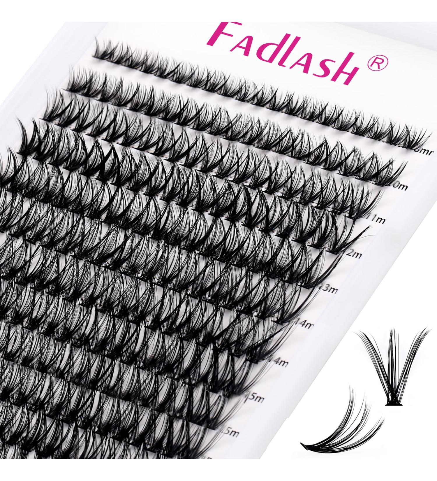 Individual Cluster Eyelashes for Extensions - 40P 0.07 D Curl Mix 8-16mm | Artificial Eyelashes for Beginners DH-40D-0.07-D - Buy Online on GoSupps.com