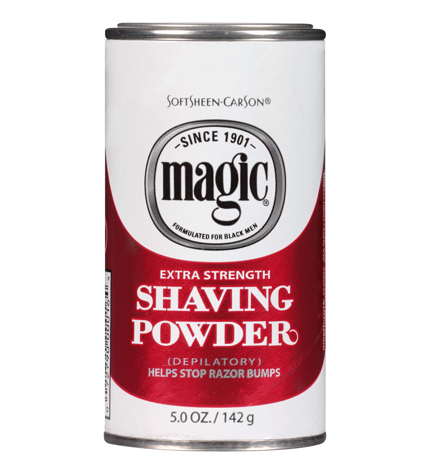 SoftSheen-Carson Magic Razorless Shaving Powder for Black Men - Extra Strength Formula for Coarse Textured Beards - 5 oz Pack (1 Count) | Depilatory to Prevent Razor Bumps - Buy Online on GoSupps.com
