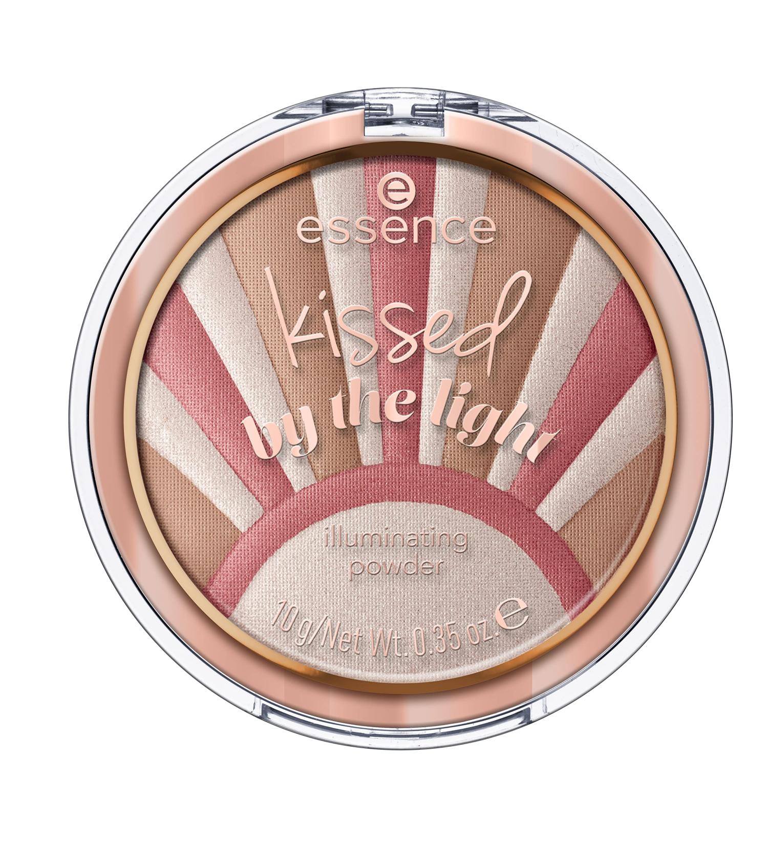 essence Kissed By The Light Face Illuminating Powder | 3-in-1 Highlighter, Bronzer & Blush | Vegan, Cruelty-Free & Gluten-Free | Compact Multi-Use Powder | Free From Oil, Fragrance, Parabens, Alcohol & More - Buy Online on GoSupps.com